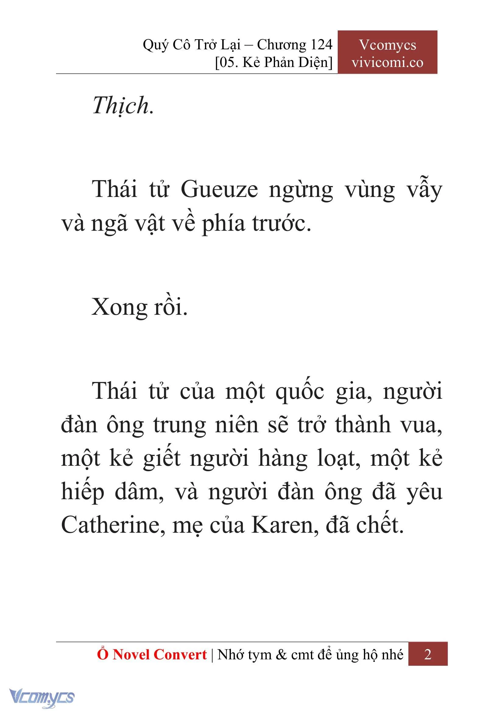 [Novel] Quý Cô Trở Lại Chapter 124 - Trang 5