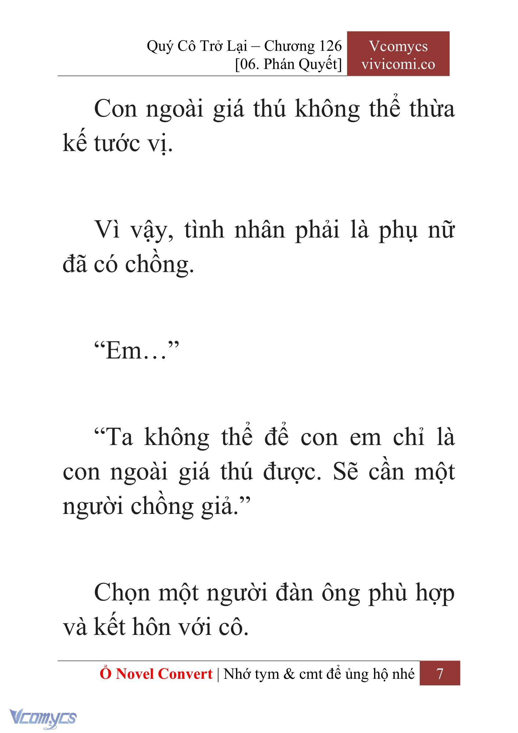 [Novel] Quý Cô Trở Lại Chapter 126 - Trang 10