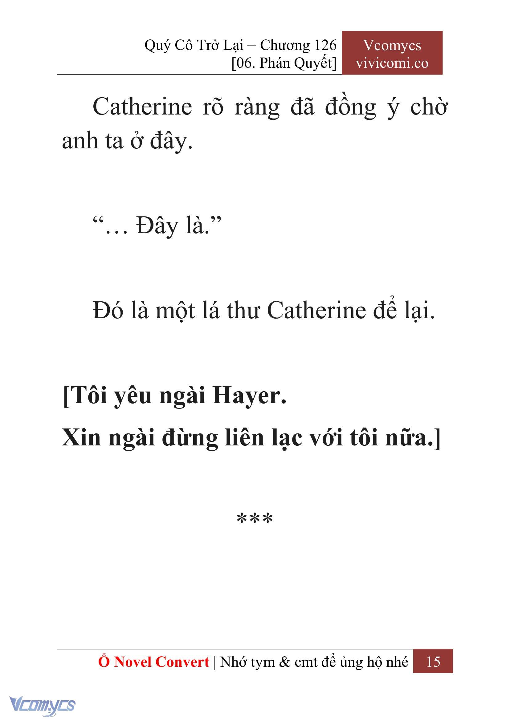 [Novel] Quý Cô Trở Lại Chapter 126 - Trang 18