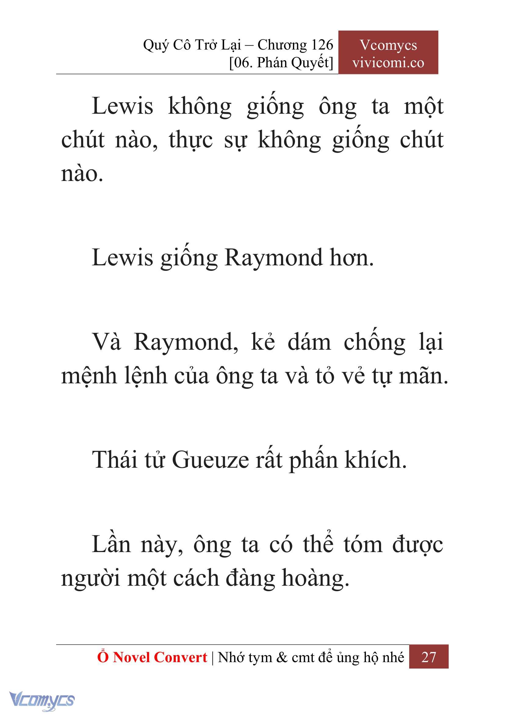 [Novel] Quý Cô Trở Lại Chapter 126 - Trang 30
