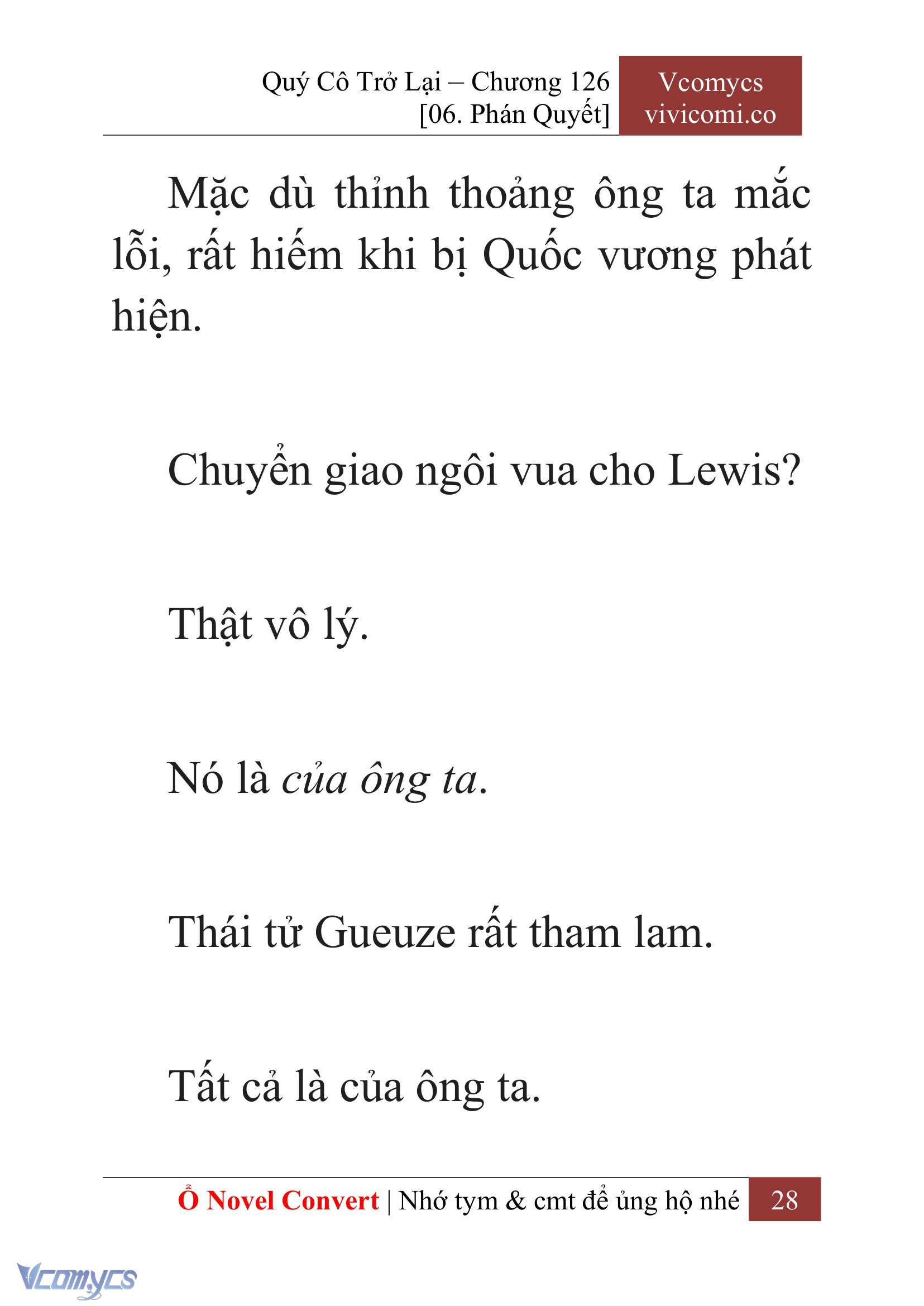 [Novel] Quý Cô Trở Lại Chapter 126 - Trang 31
