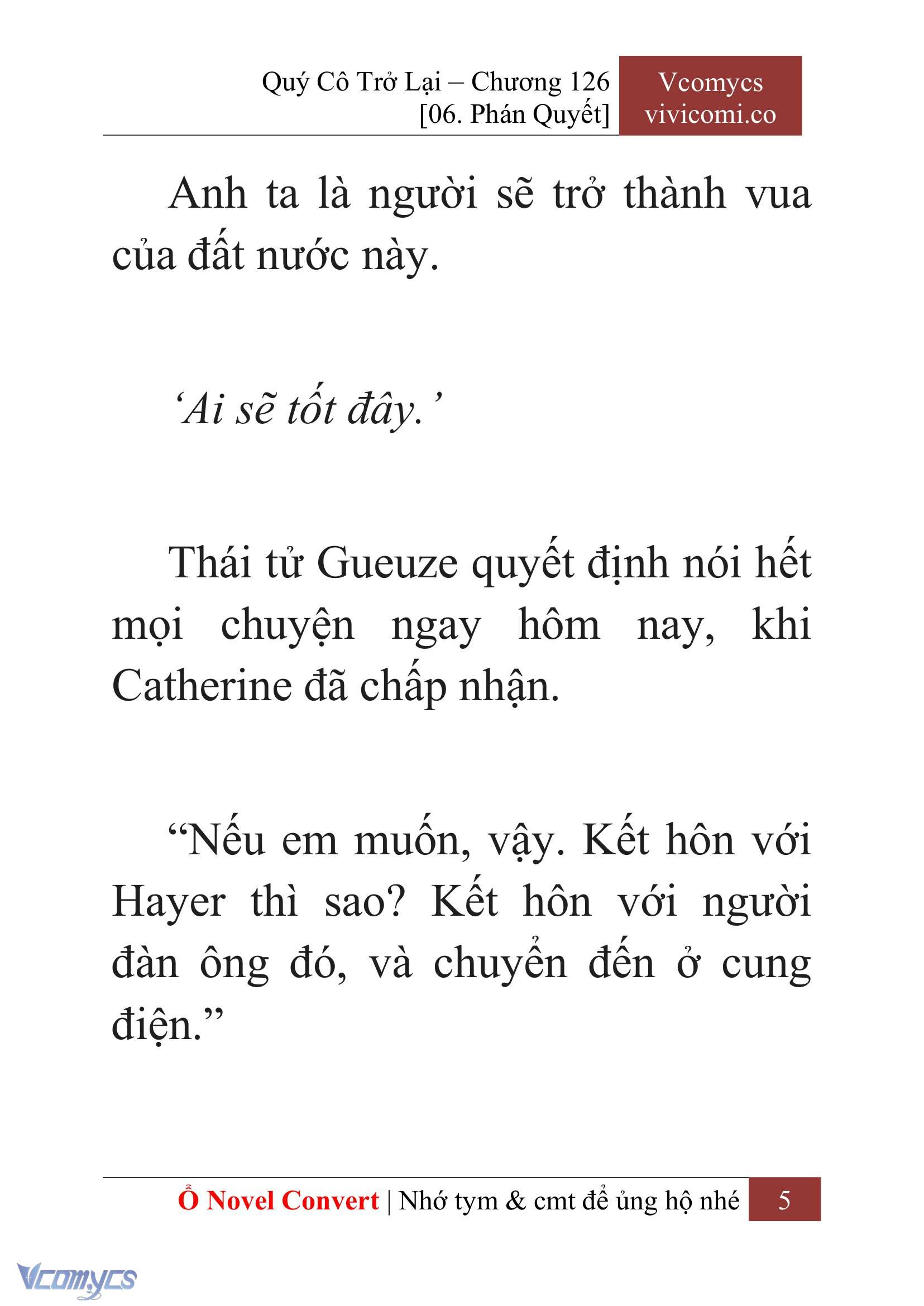 [Novel] Quý Cô Trở Lại Chapter 126 - Trang 8