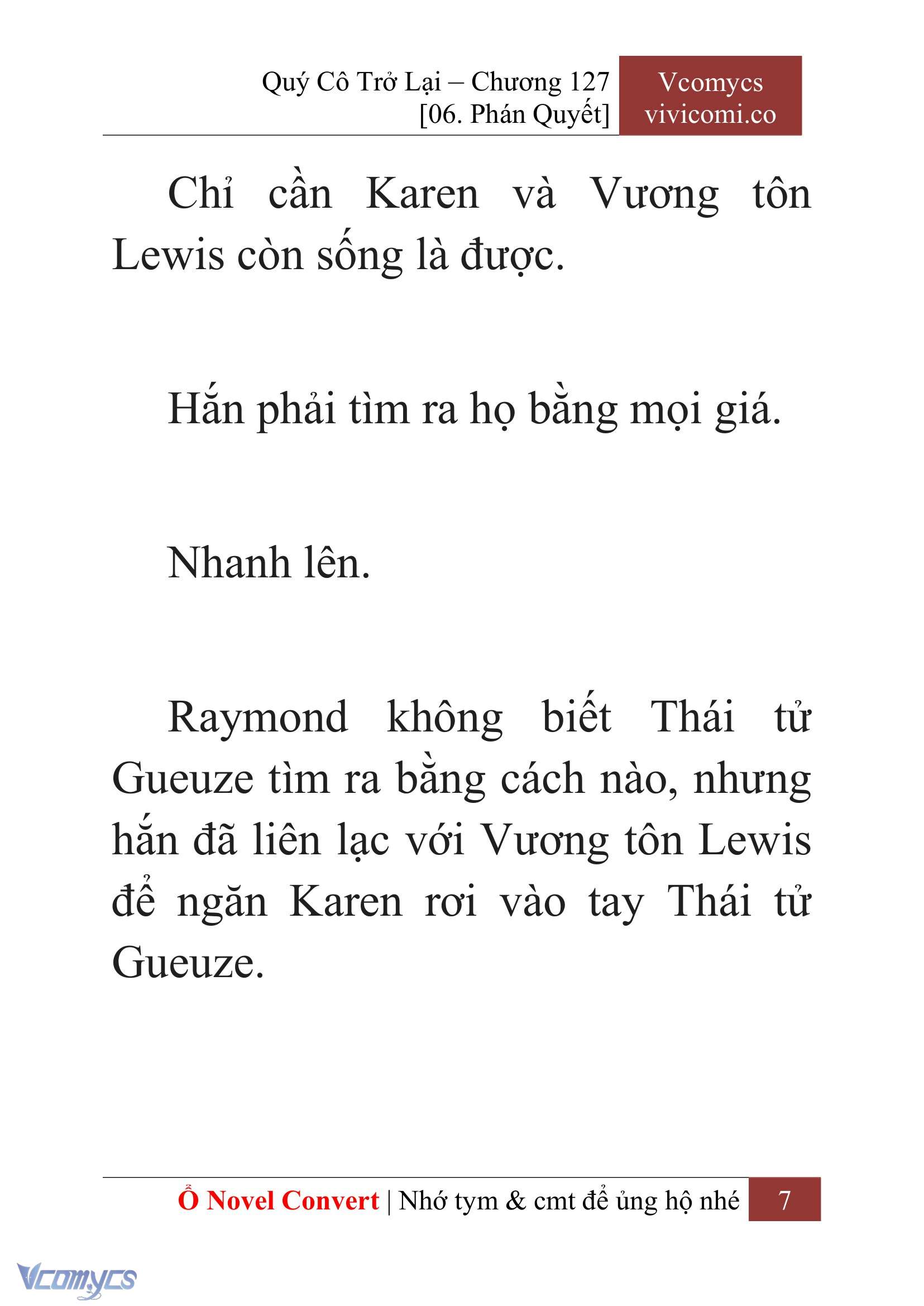[Novel] Quý Cô Trở Lại Chapter 127 - Trang 10