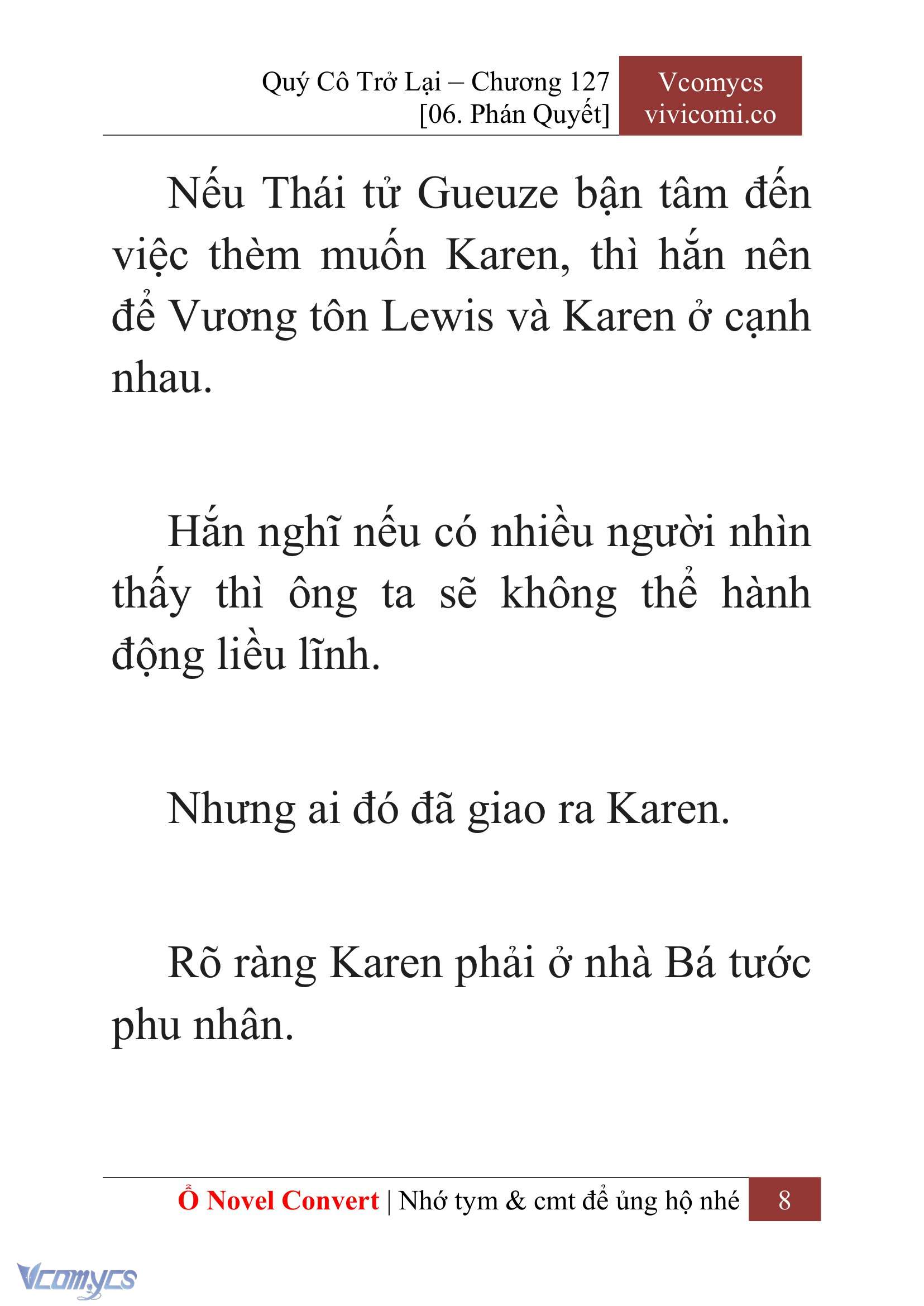 [Novel] Quý Cô Trở Lại Chapter 127 - Trang 11