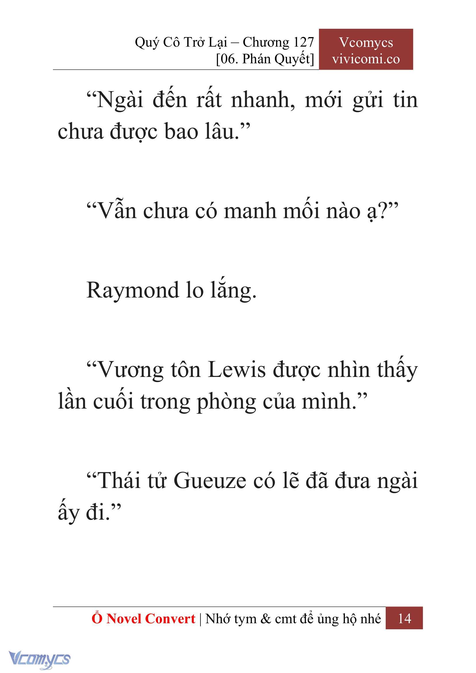 [Novel] Quý Cô Trở Lại Chapter 127 - Trang 17