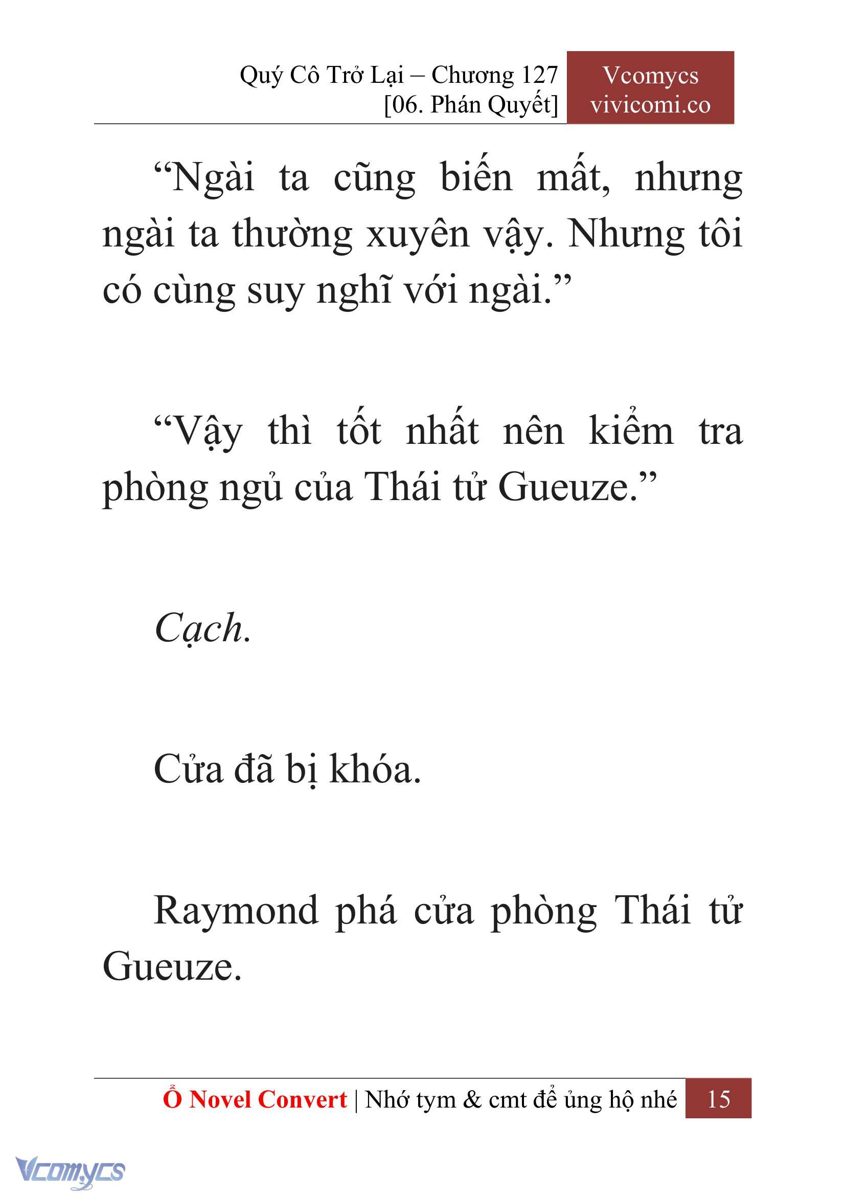 [Novel] Quý Cô Trở Lại Chapter 127 - Trang 18