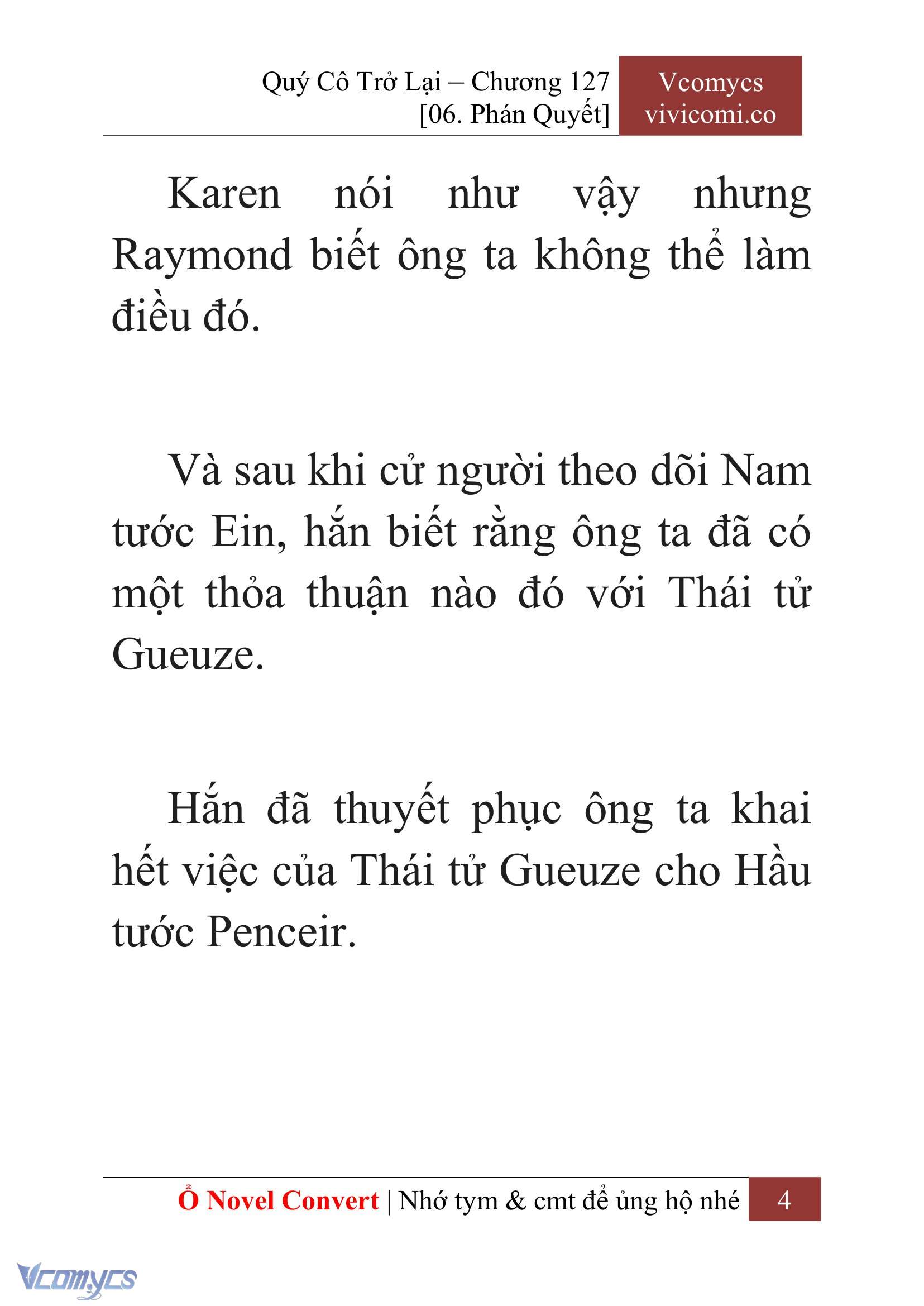 [Novel] Quý Cô Trở Lại Chapter 127 - Trang 7