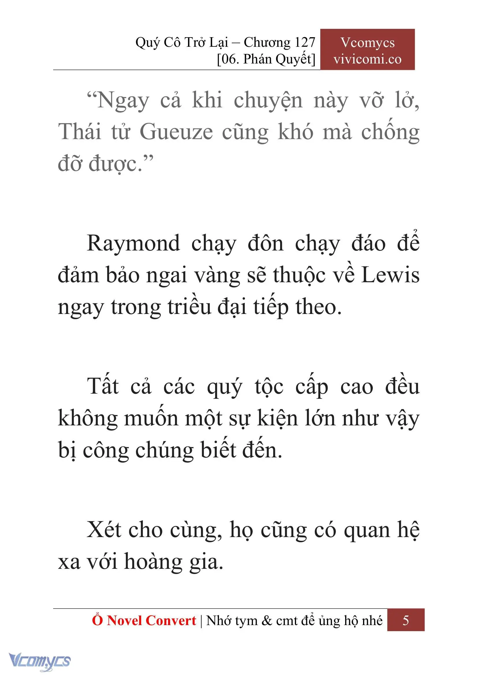 [Novel] Quý Cô Trở Lại Chapter 127 - Trang 8