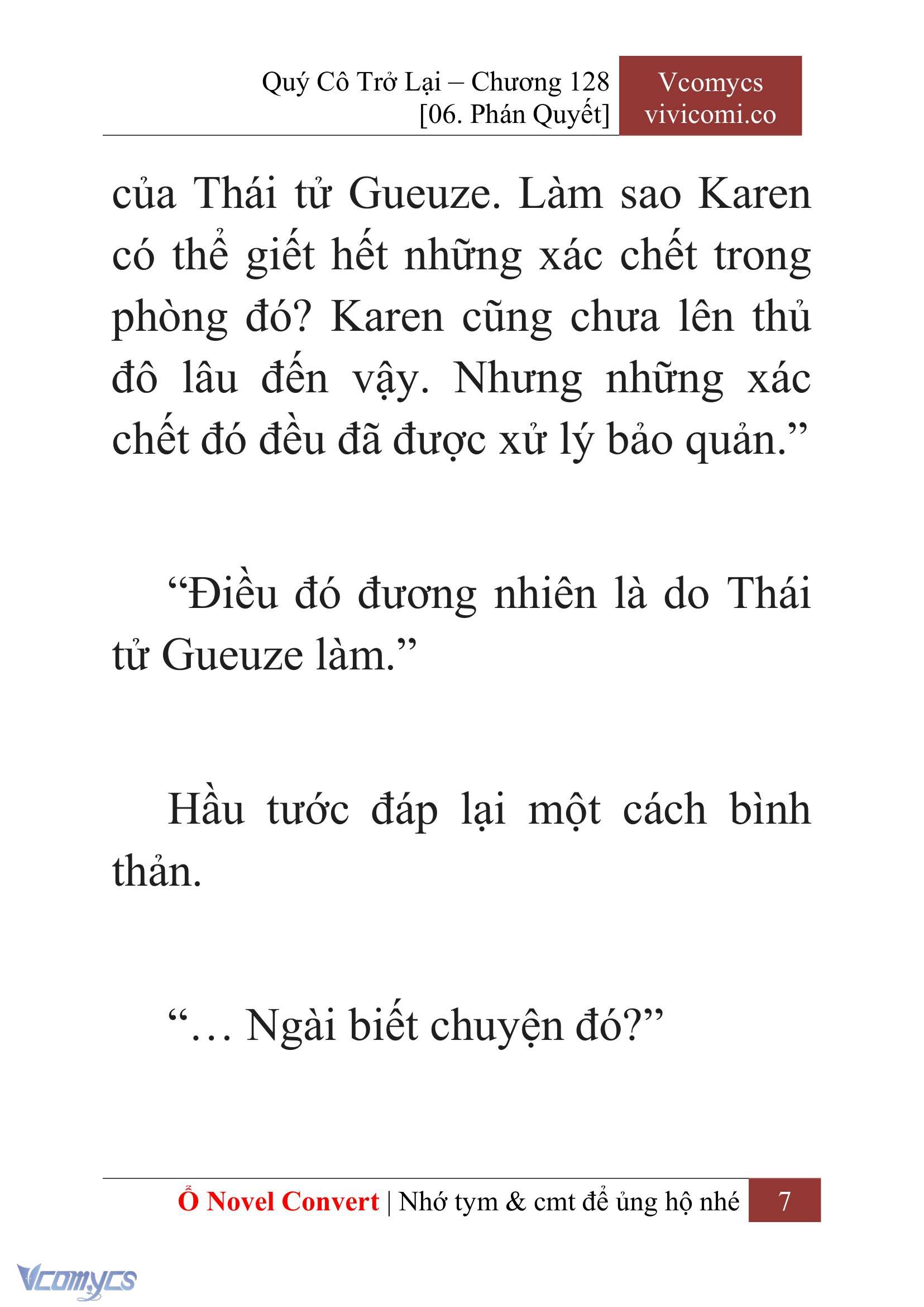 [Novel] Quý Cô Trở Lại Chapter 128 - Trang 10