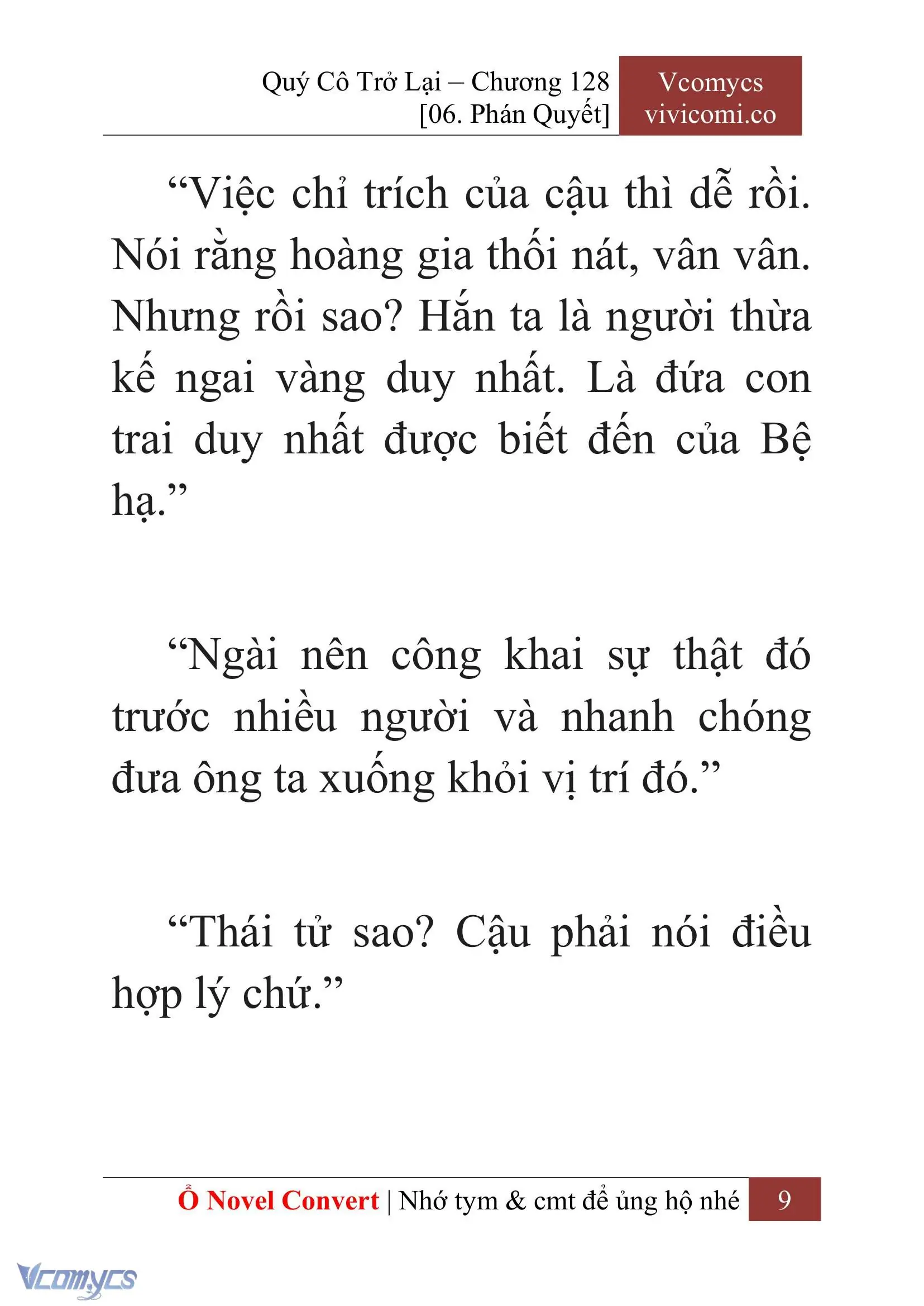 [Novel] Quý Cô Trở Lại Chapter 128 - Trang 12