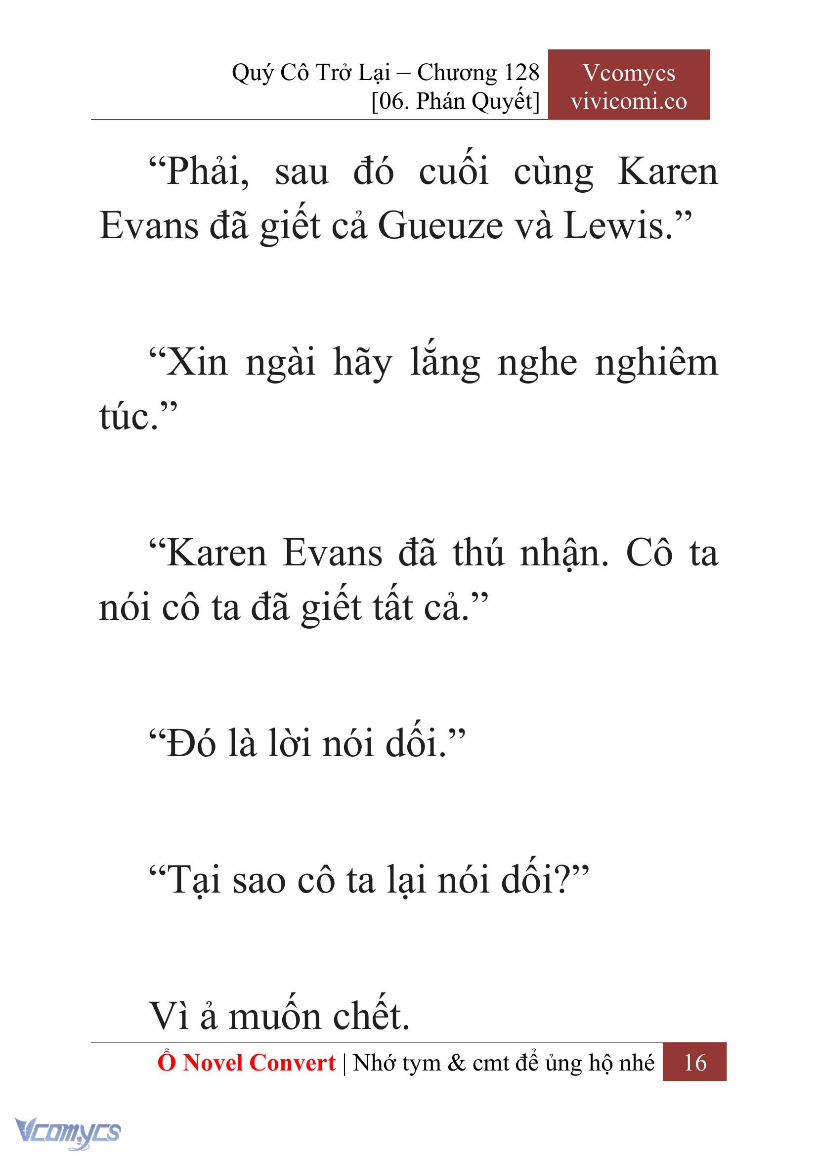 [Novel] Quý Cô Trở Lại Chapter 128 - Trang 19