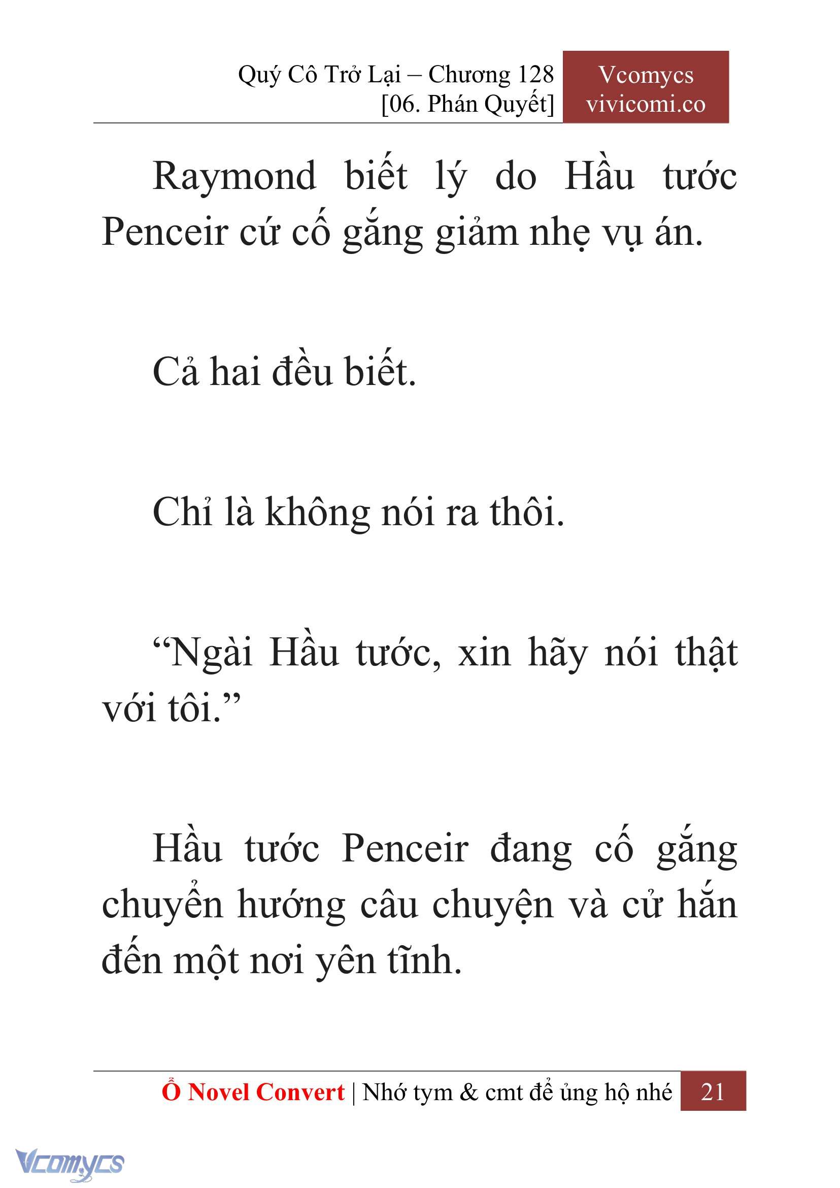 [Novel] Quý Cô Trở Lại Chapter 128 - Trang 24