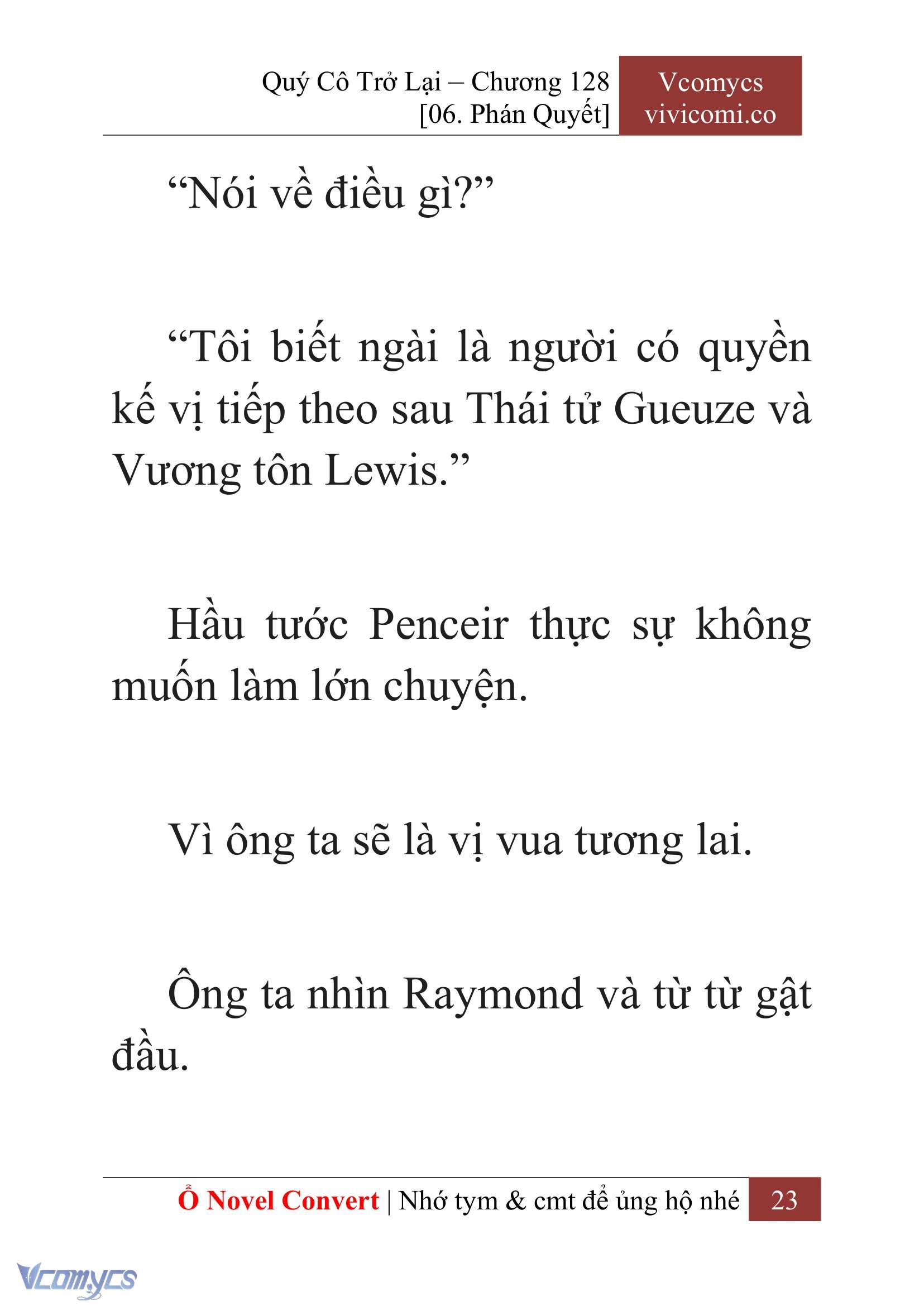 [Novel] Quý Cô Trở Lại Chapter 128 - Trang 26