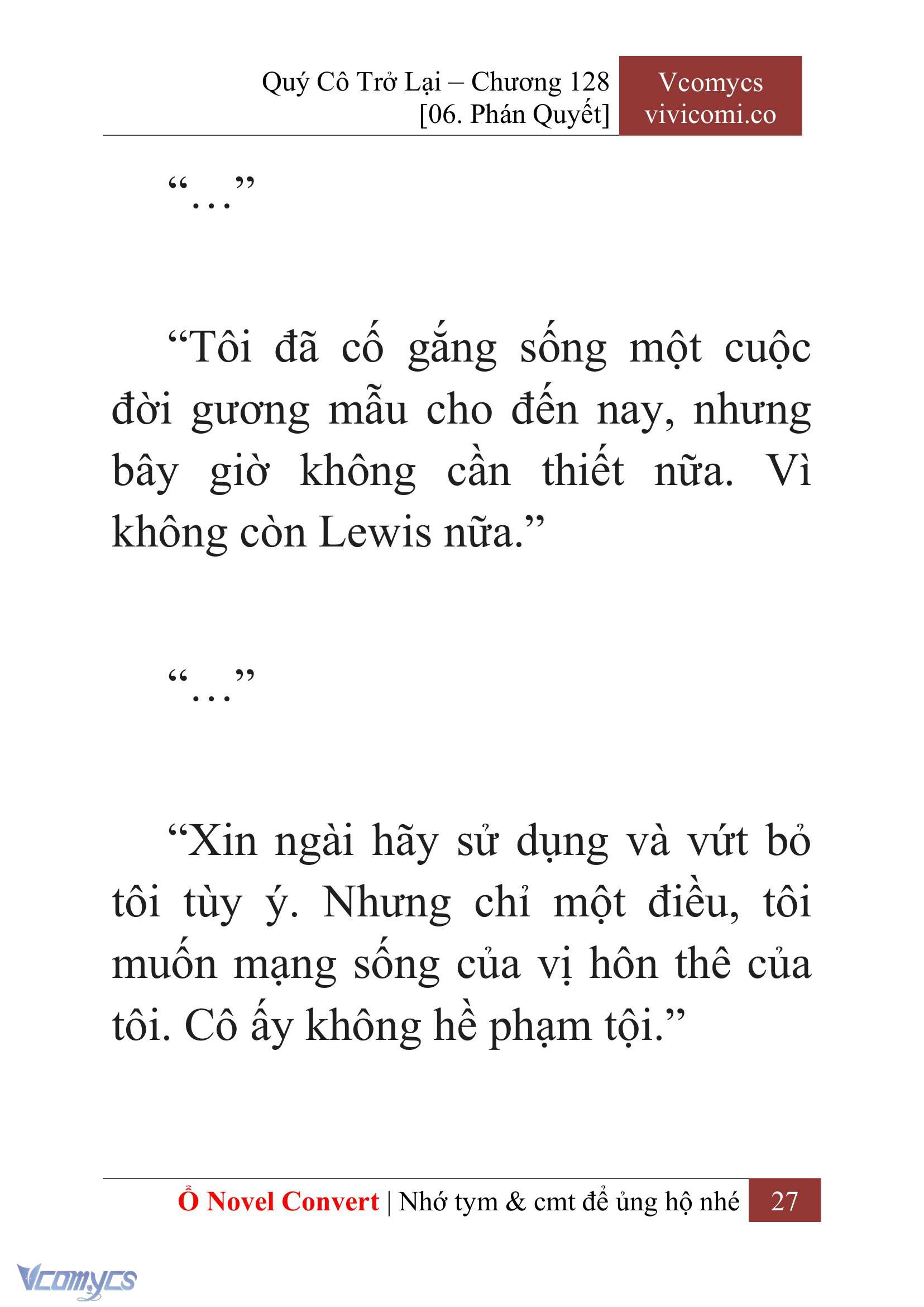 [Novel] Quý Cô Trở Lại Chapter 128 - Trang 30