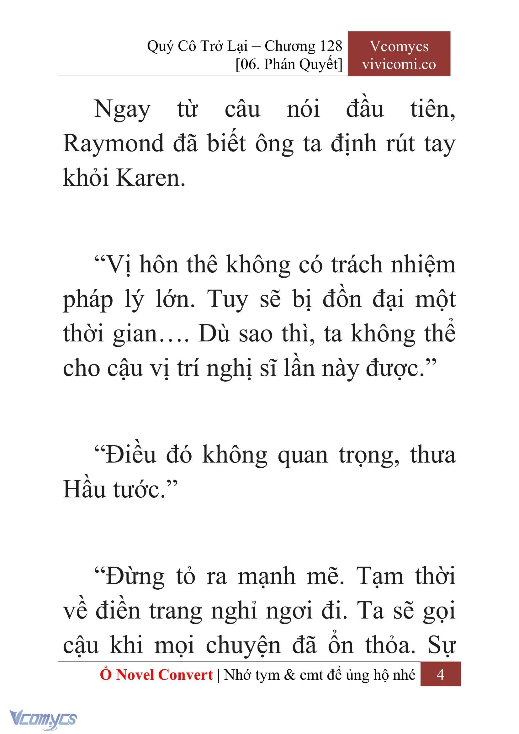 [Novel] Quý Cô Trở Lại Chapter 128 - Trang 7