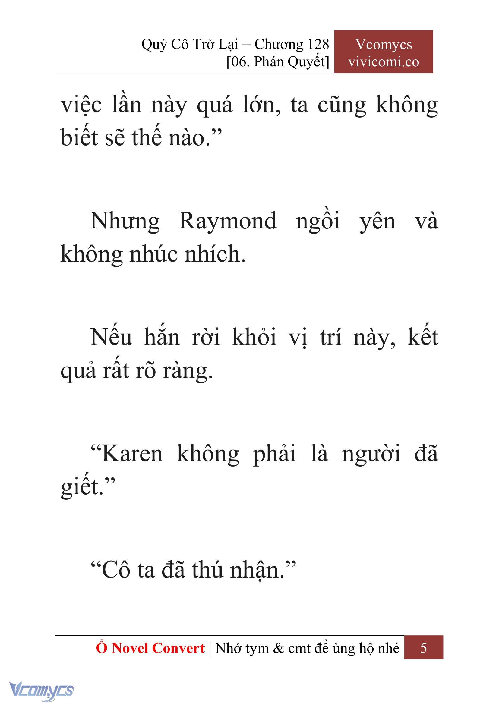 [Novel] Quý Cô Trở Lại Chapter 128 - Trang 8