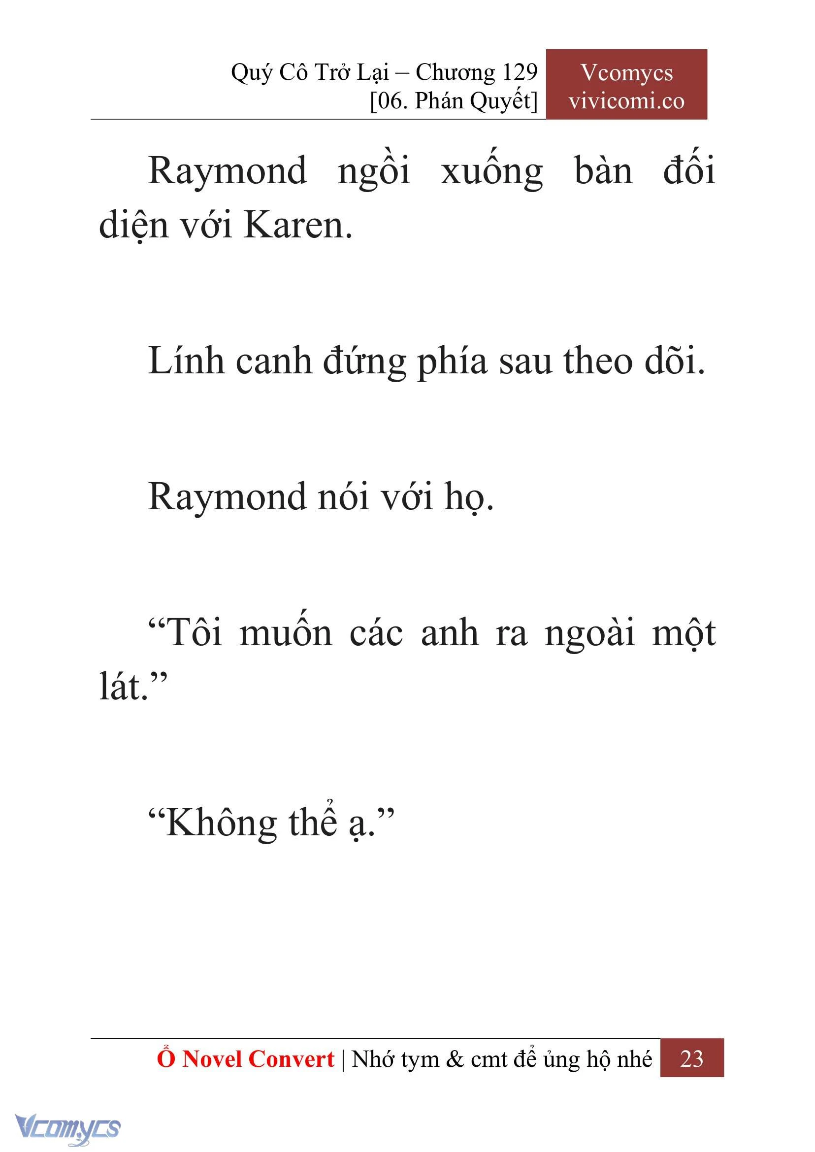 [Novel] Quý Cô Trở Lại Chapter 129 - Trang 26