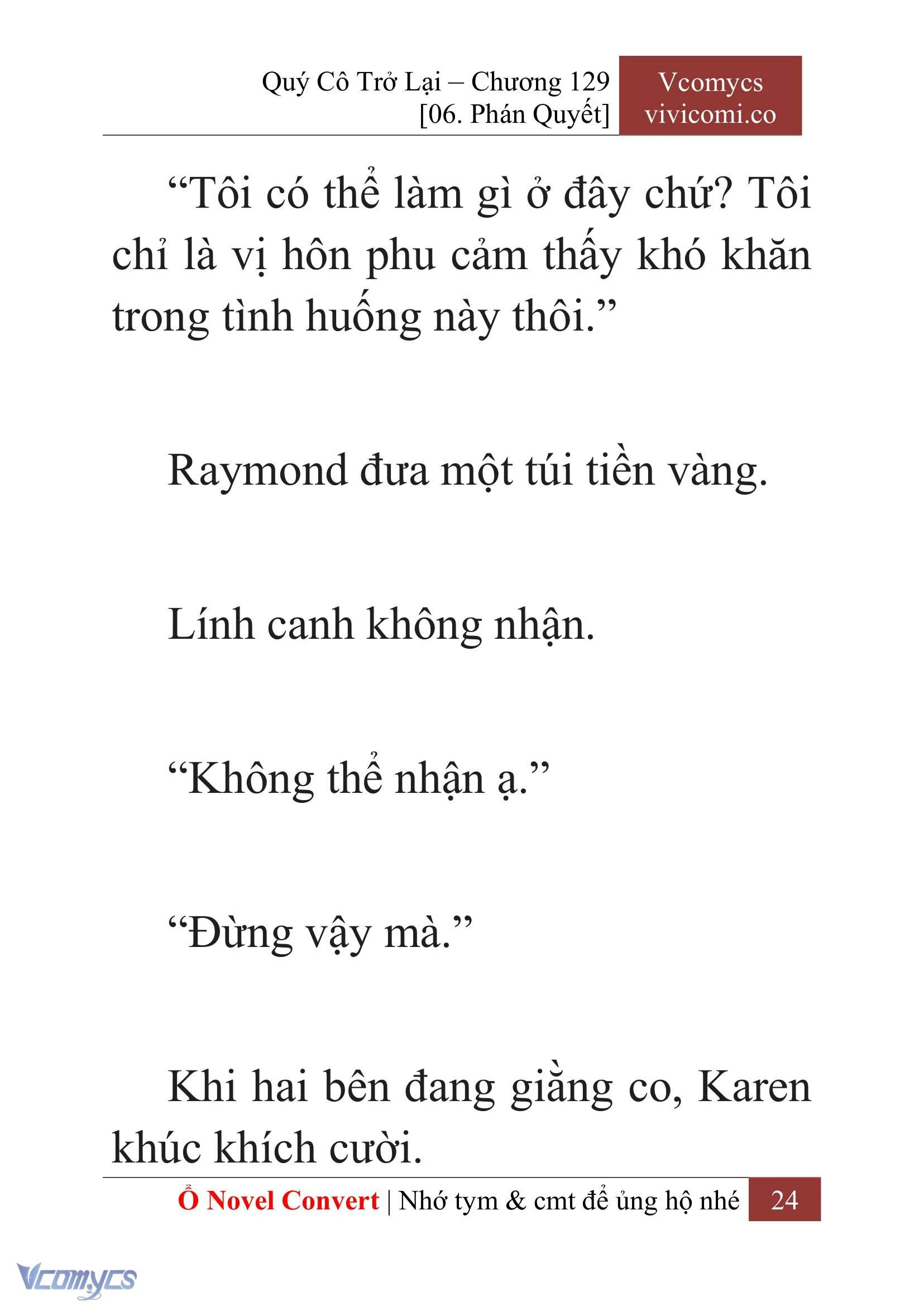 [Novel] Quý Cô Trở Lại Chapter 129 - Trang 27