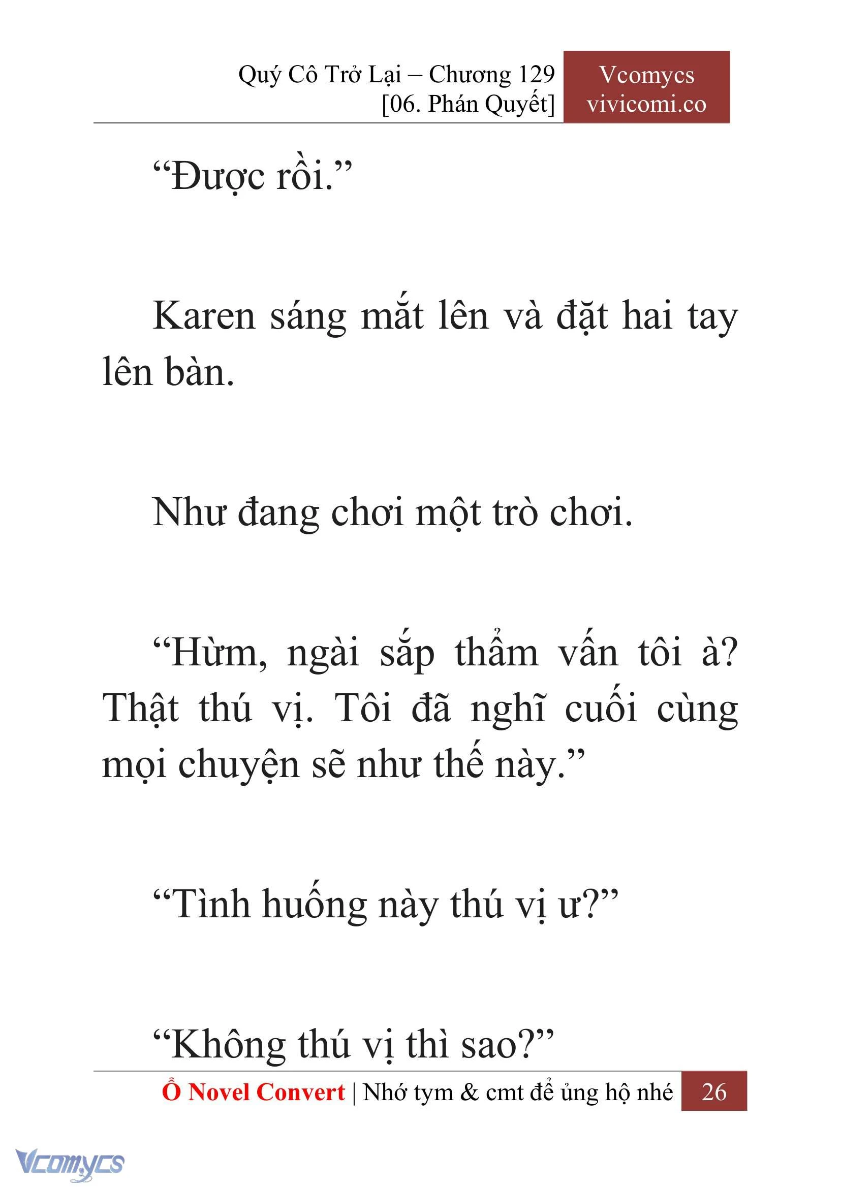 [Novel] Quý Cô Trở Lại Chapter 129 - Trang 29