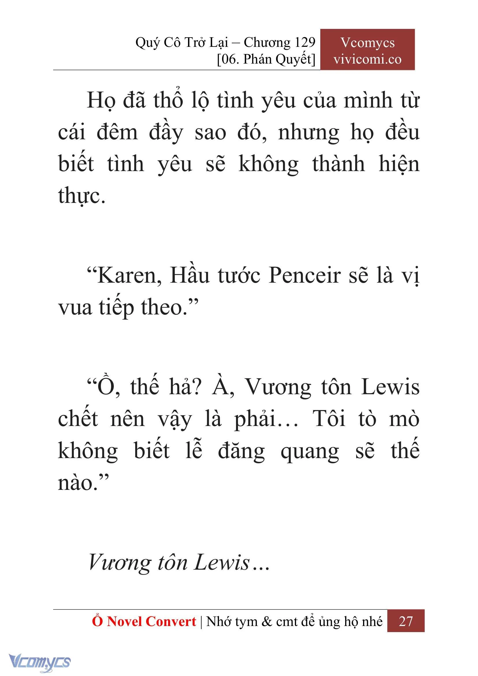 [Novel] Quý Cô Trở Lại Chapter 129 - Trang 30