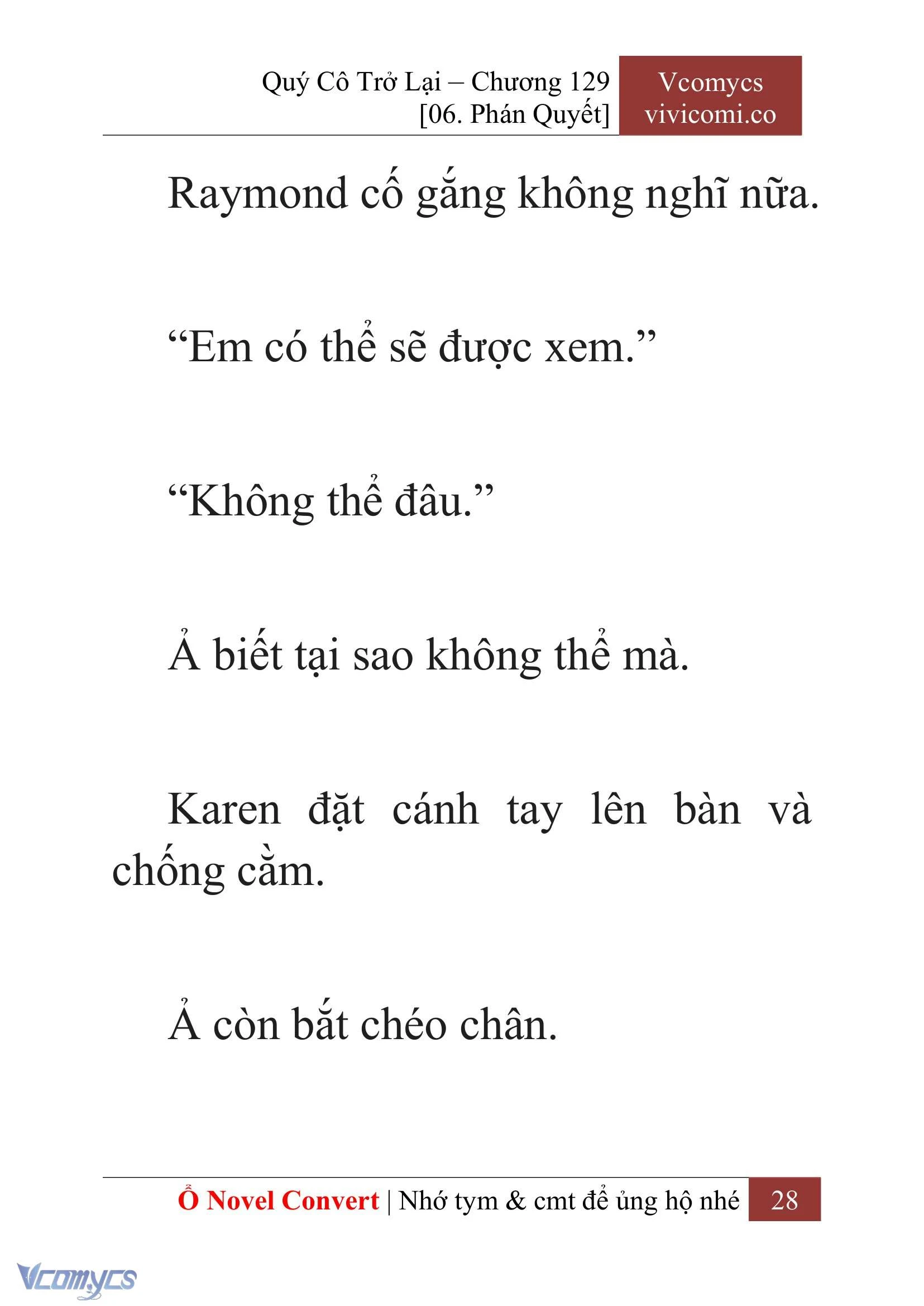 [Novel] Quý Cô Trở Lại Chapter 129 - Trang 31