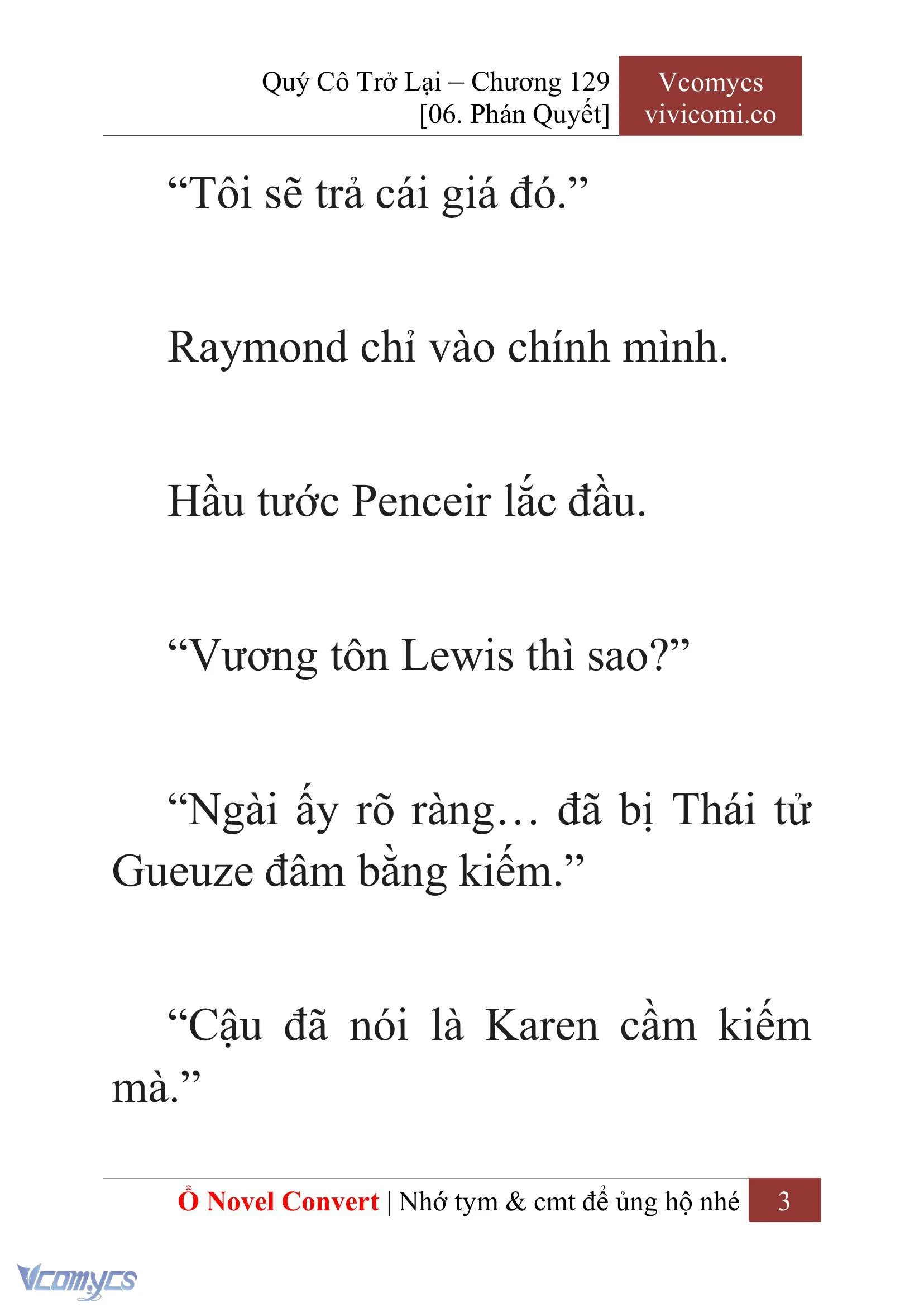 [Novel] Quý Cô Trở Lại Chapter 129 - Trang 6