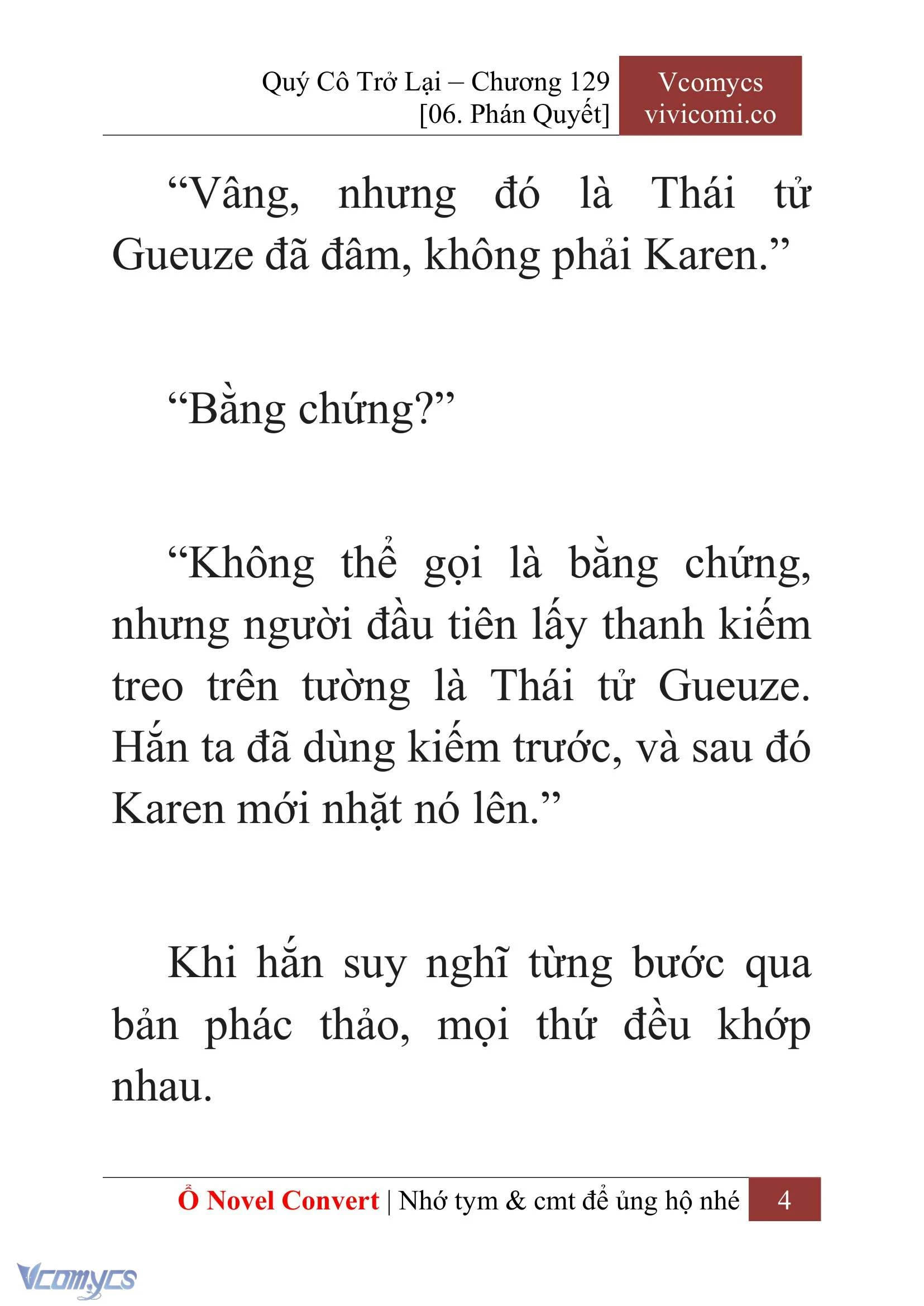 [Novel] Quý Cô Trở Lại Chapter 129 - Trang 7