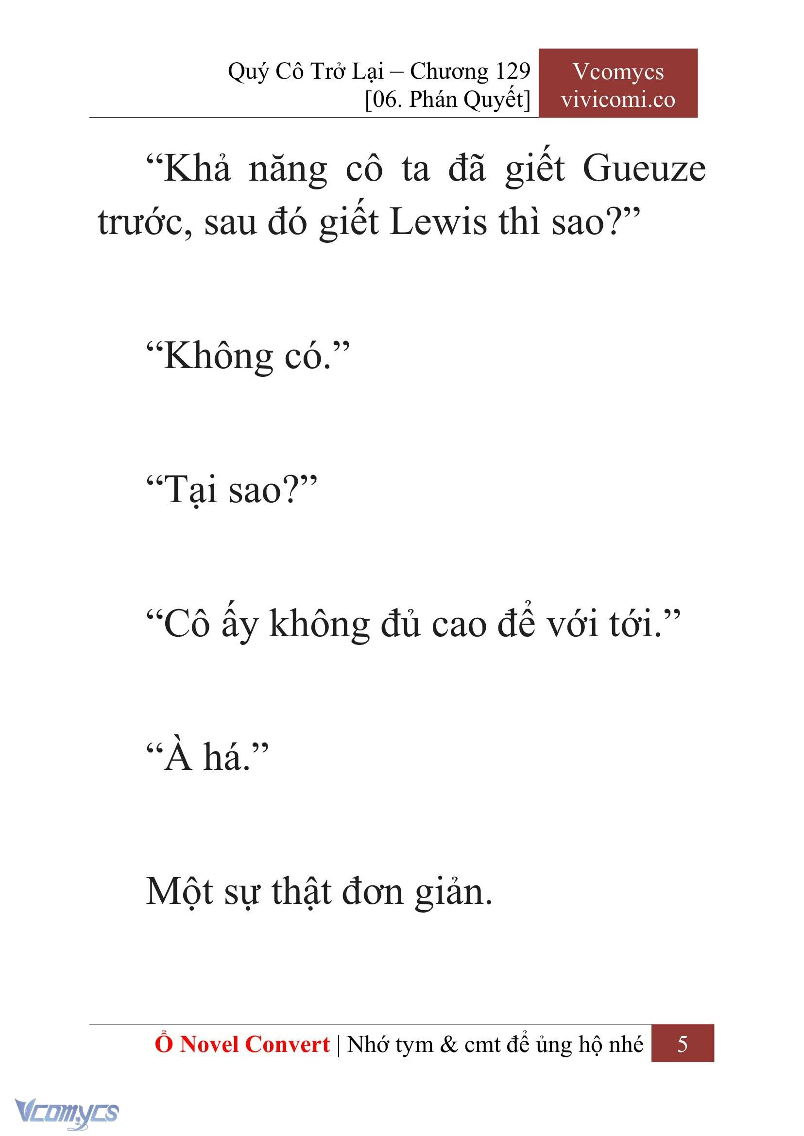 [Novel] Quý Cô Trở Lại Chapter 129 - Trang 8