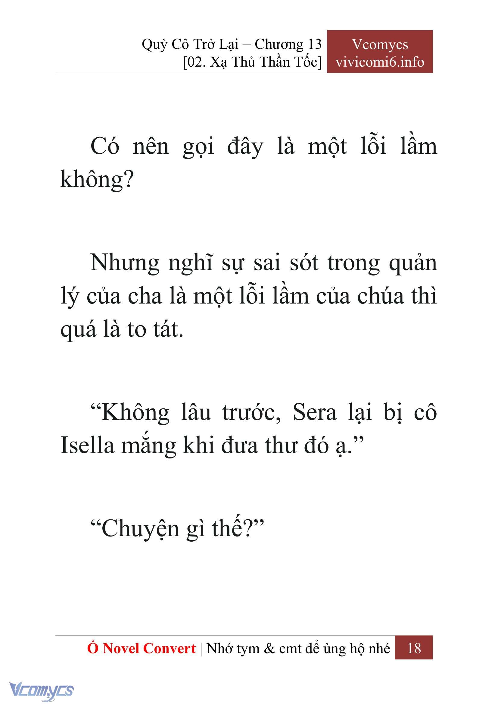 [Novel] Quý Cô Trở Lại Chapter 13 - Trang 21