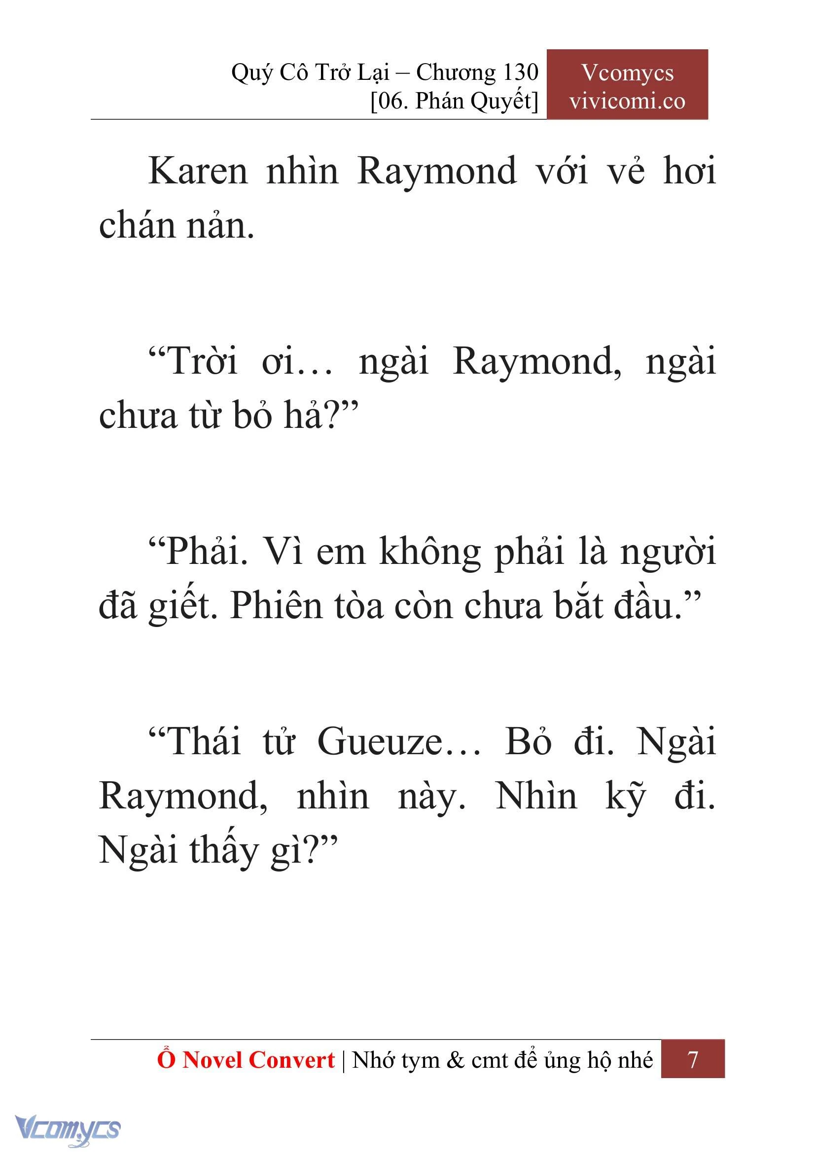 [Novel] Quý Cô Trở Lại Chapter 130 - Trang 10