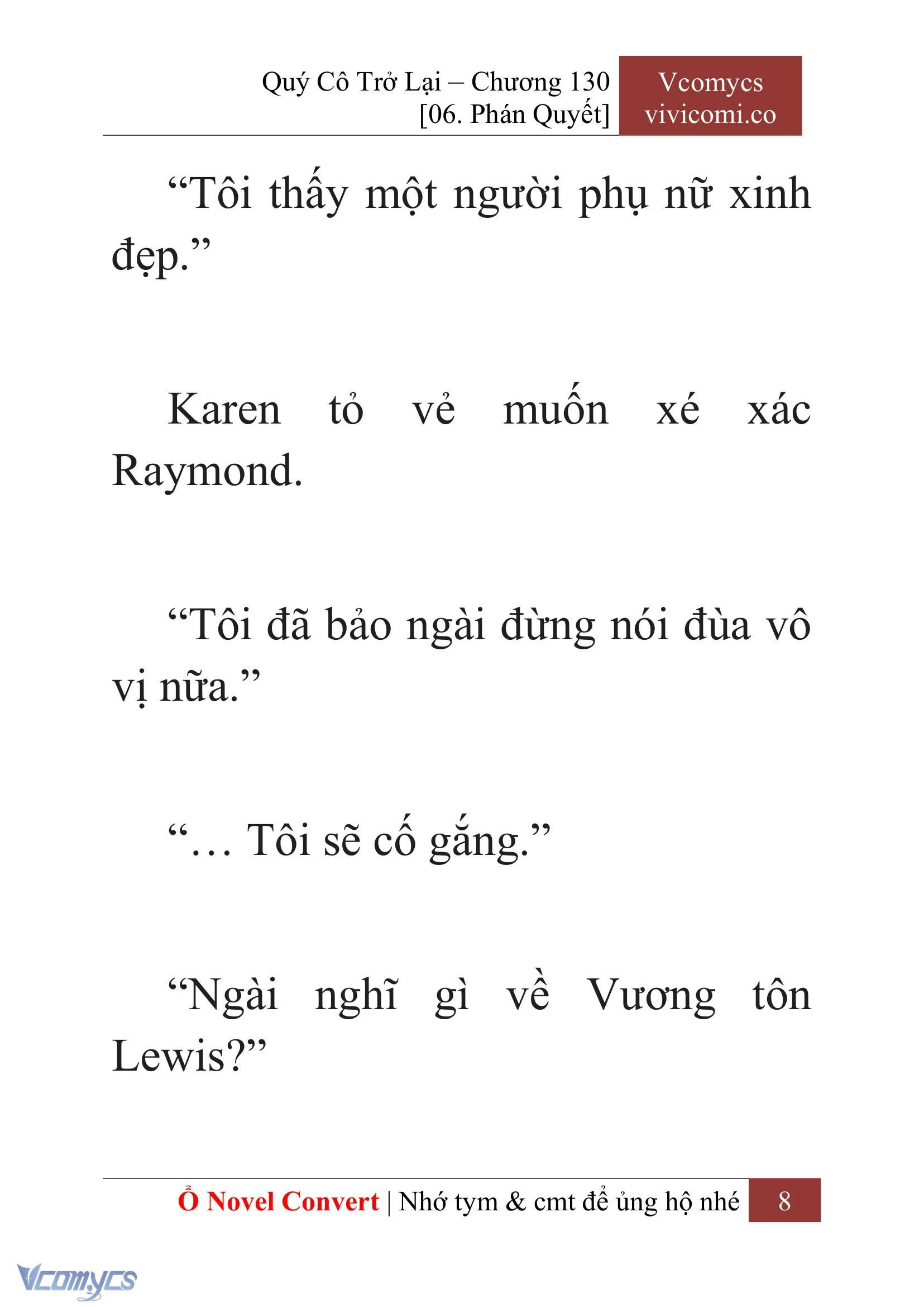 [Novel] Quý Cô Trở Lại Chapter 130 - Trang 11