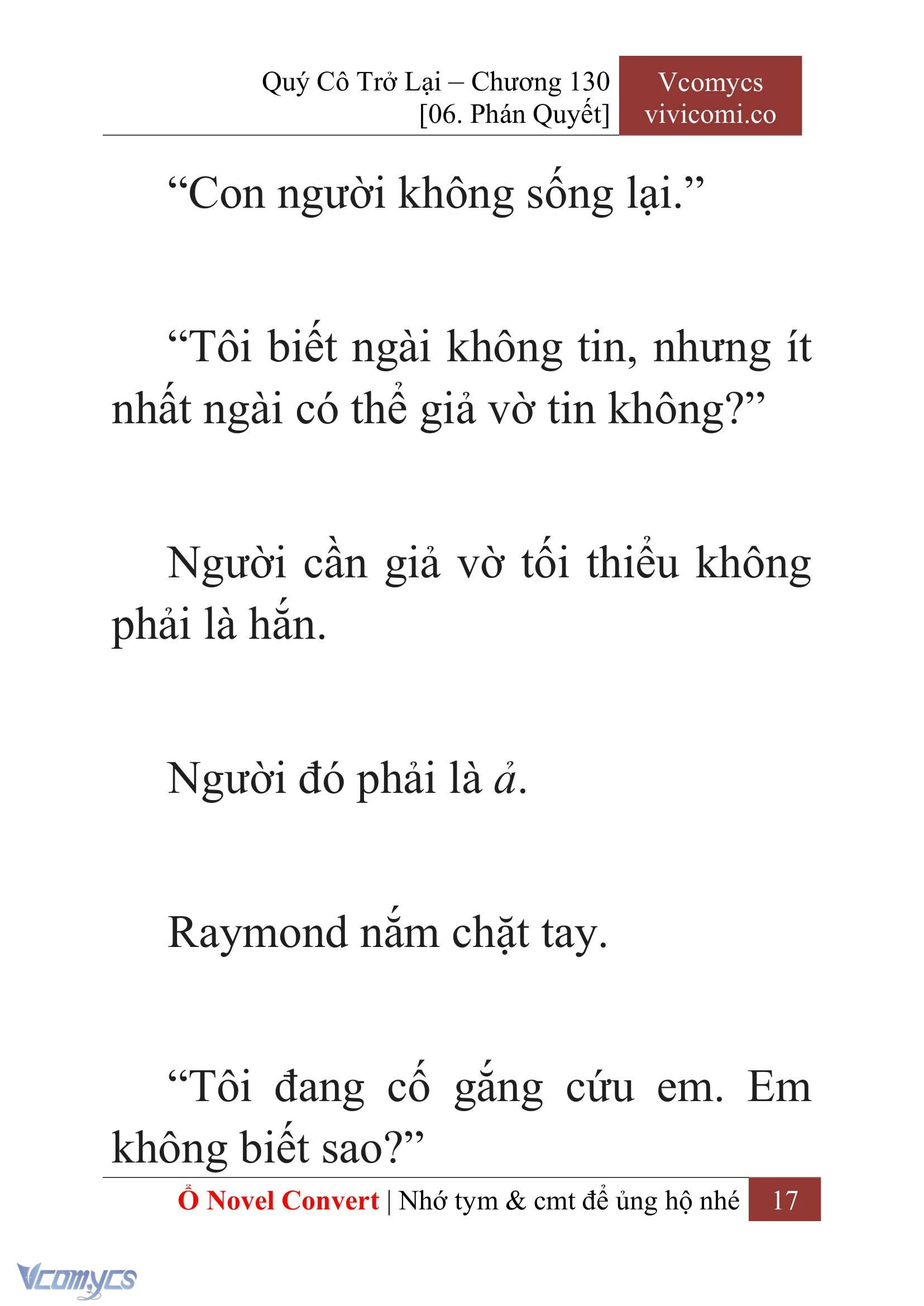 [Novel] Quý Cô Trở Lại Chapter 130 - Trang 20