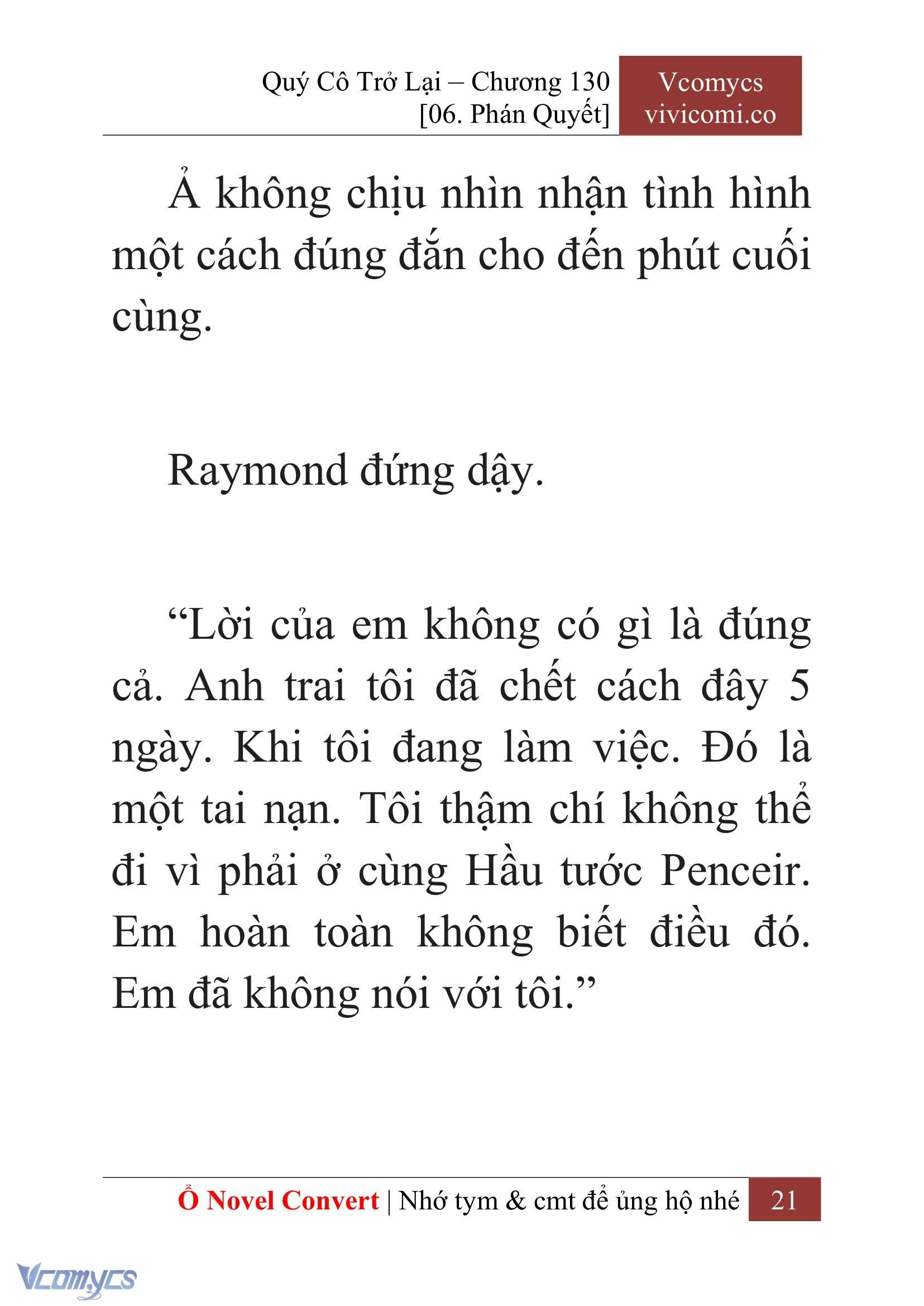 [Novel] Quý Cô Trở Lại Chapter 130 - Trang 24