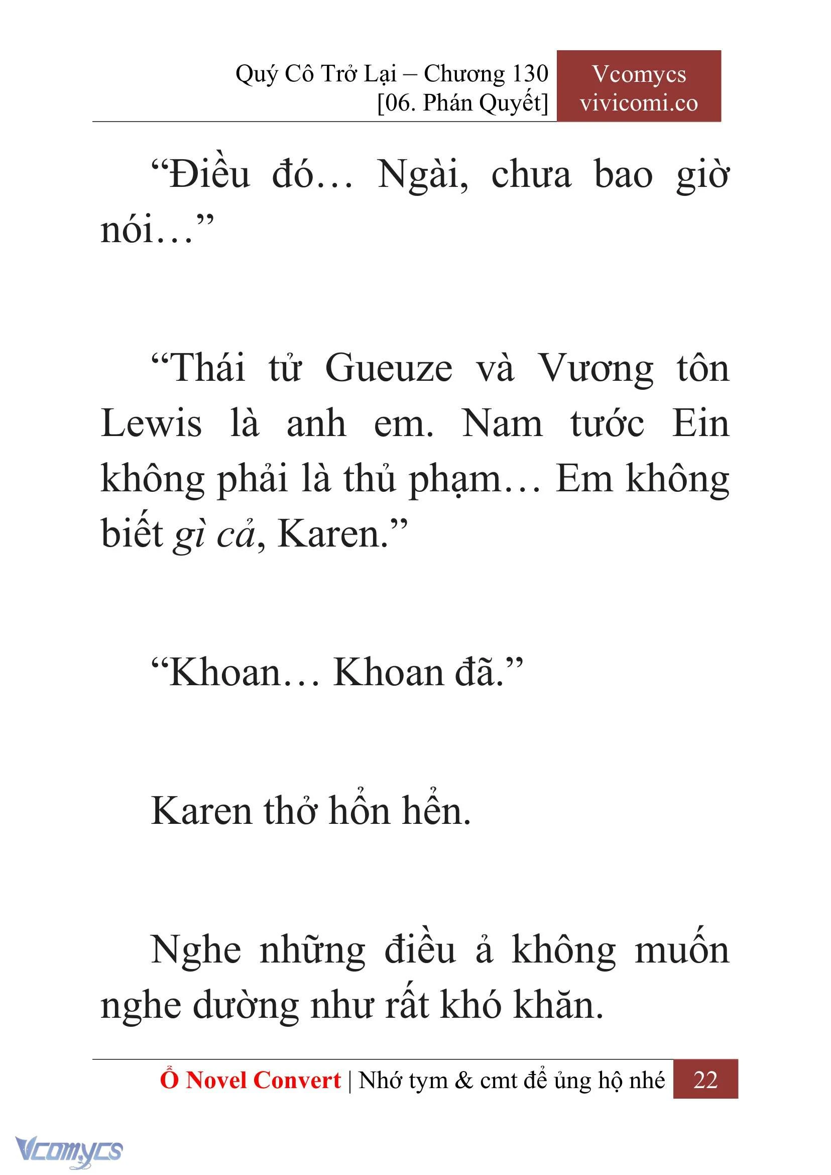 [Novel] Quý Cô Trở Lại Chapter 130 - Trang 25