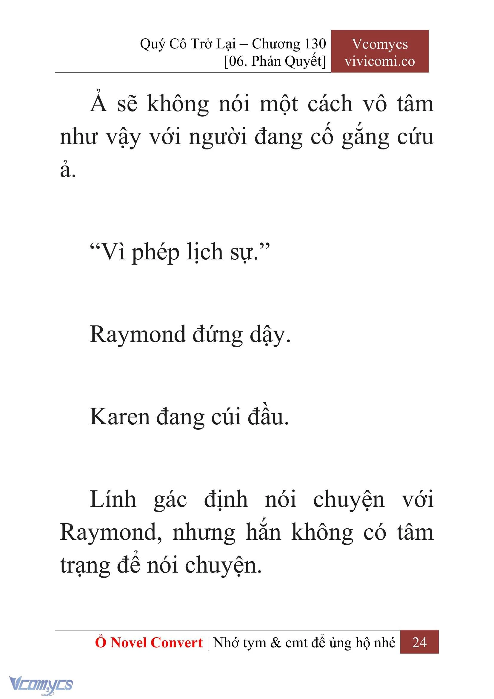 [Novel] Quý Cô Trở Lại Chapter 130 - Trang 27