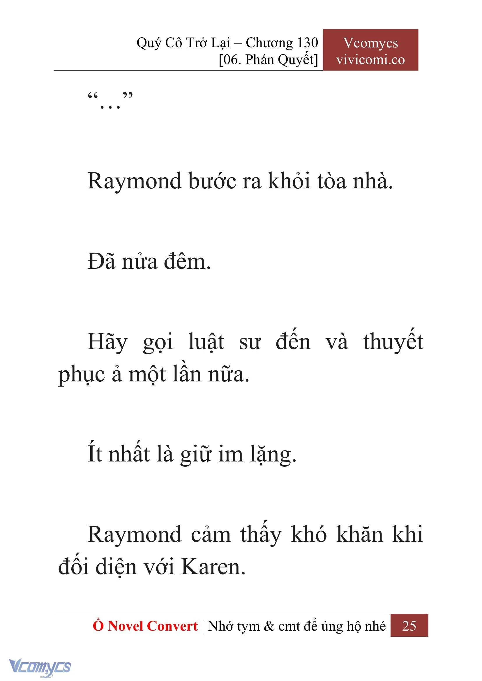 [Novel] Quý Cô Trở Lại Chapter 130 - Trang 28