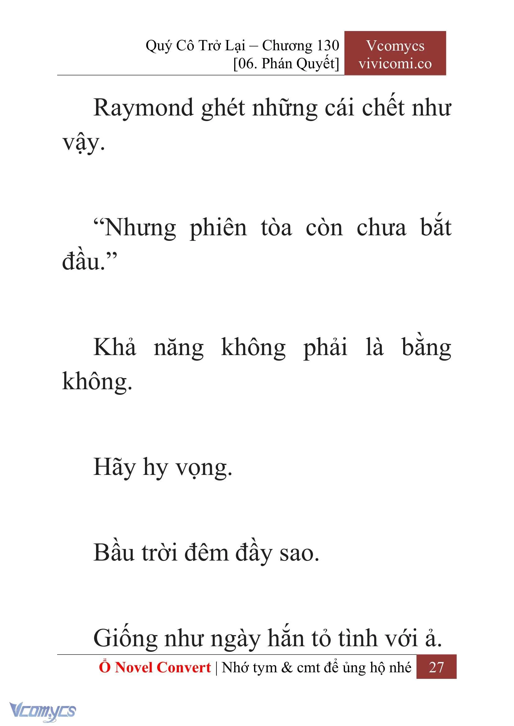 [Novel] Quý Cô Trở Lại Chapter 130 - Trang 30