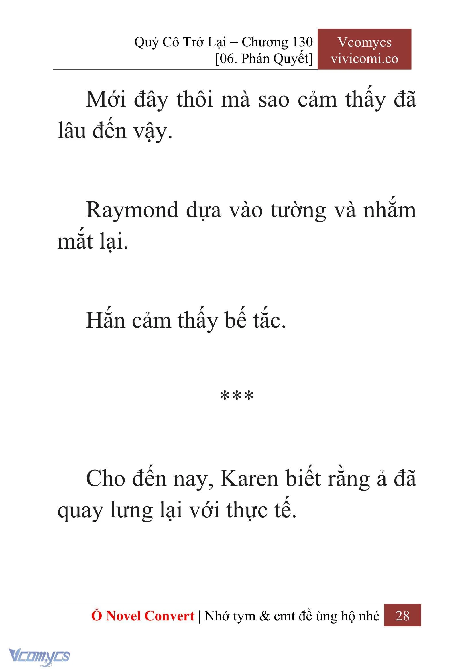 [Novel] Quý Cô Trở Lại Chapter 130 - Trang 31