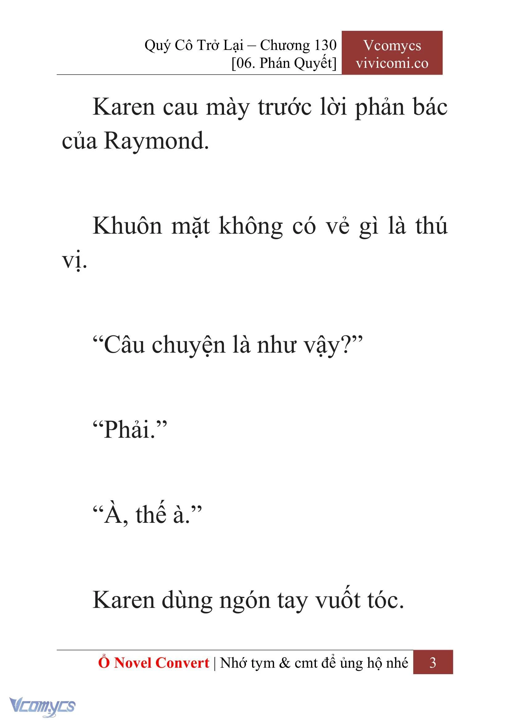 [Novel] Quý Cô Trở Lại Chapter 130 - Trang 6