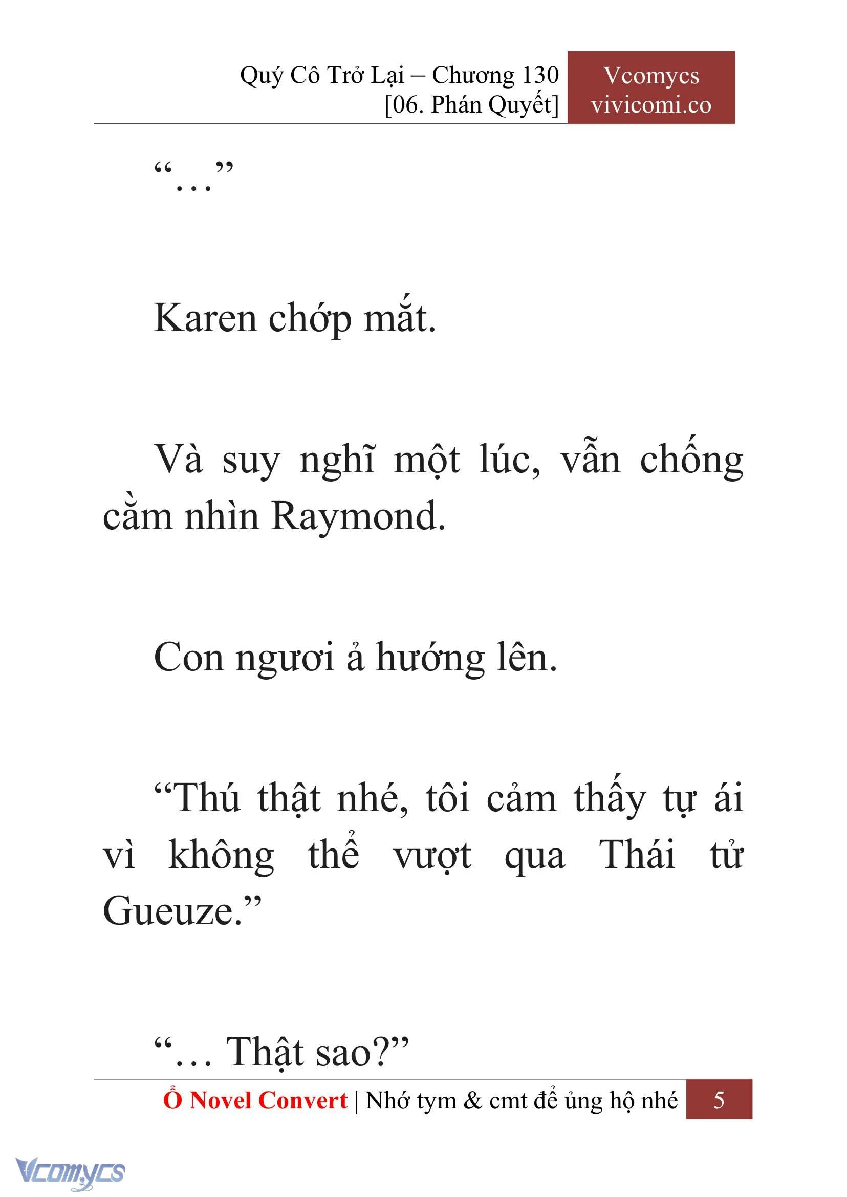[Novel] Quý Cô Trở Lại Chapter 130 - Trang 8