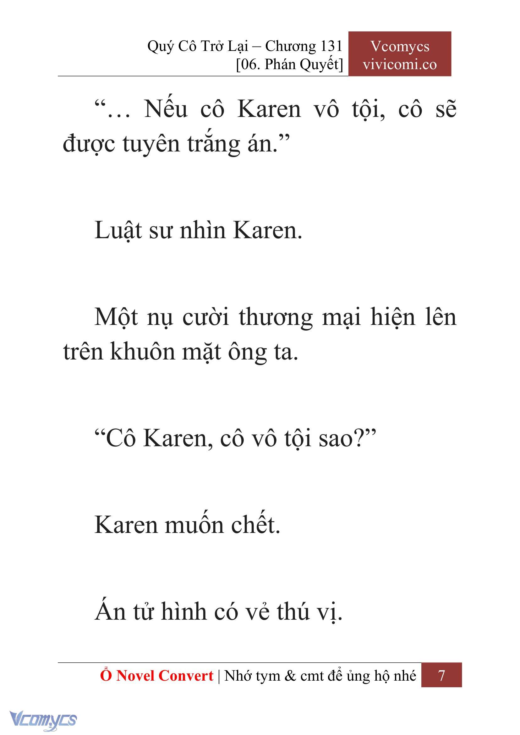 [Novel] Quý Cô Trở Lại Chapter 131 - Trang 10