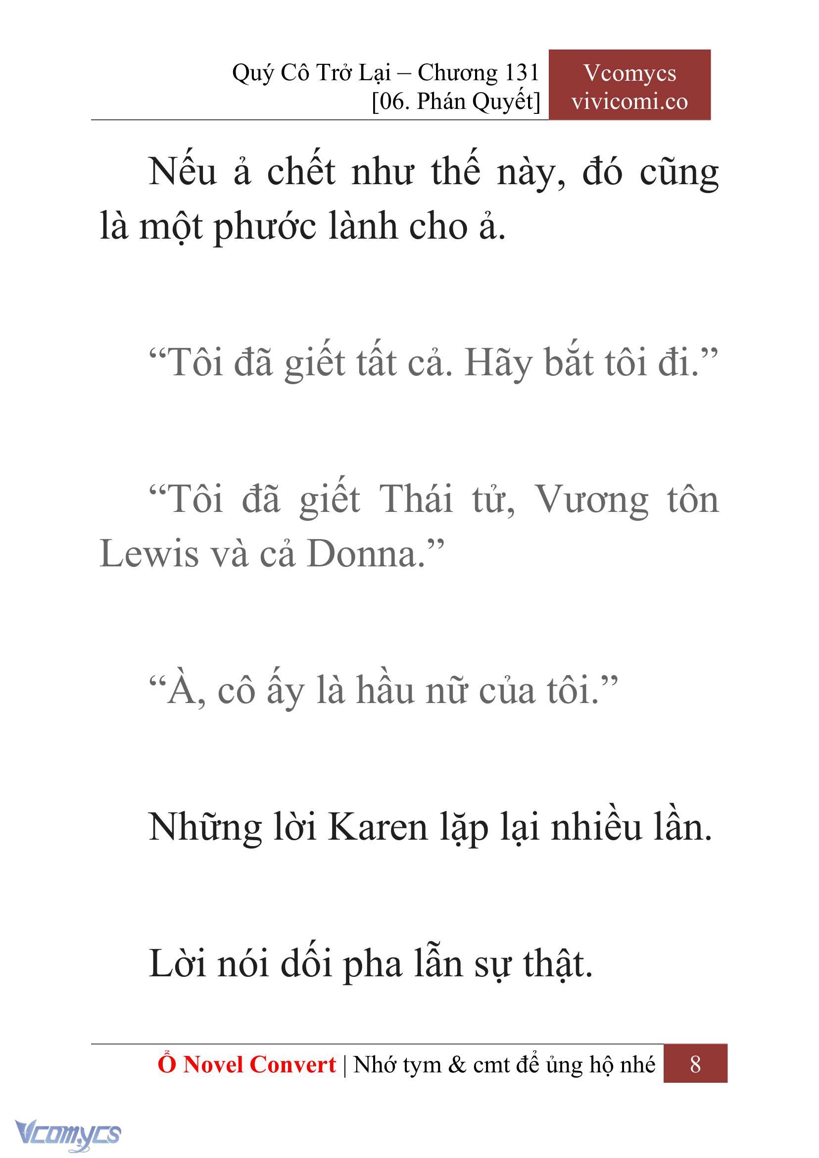 [Novel] Quý Cô Trở Lại Chapter 131 - Trang 11