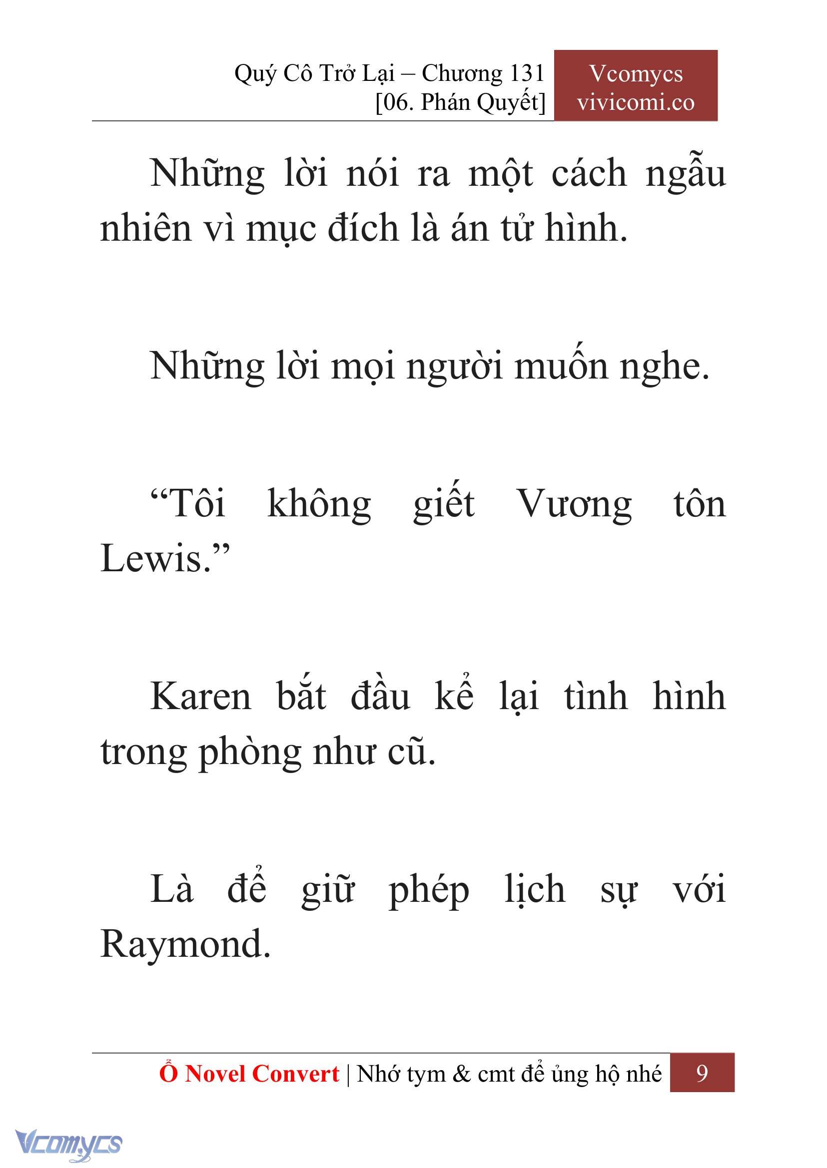 [Novel] Quý Cô Trở Lại Chapter 131 - Trang 12