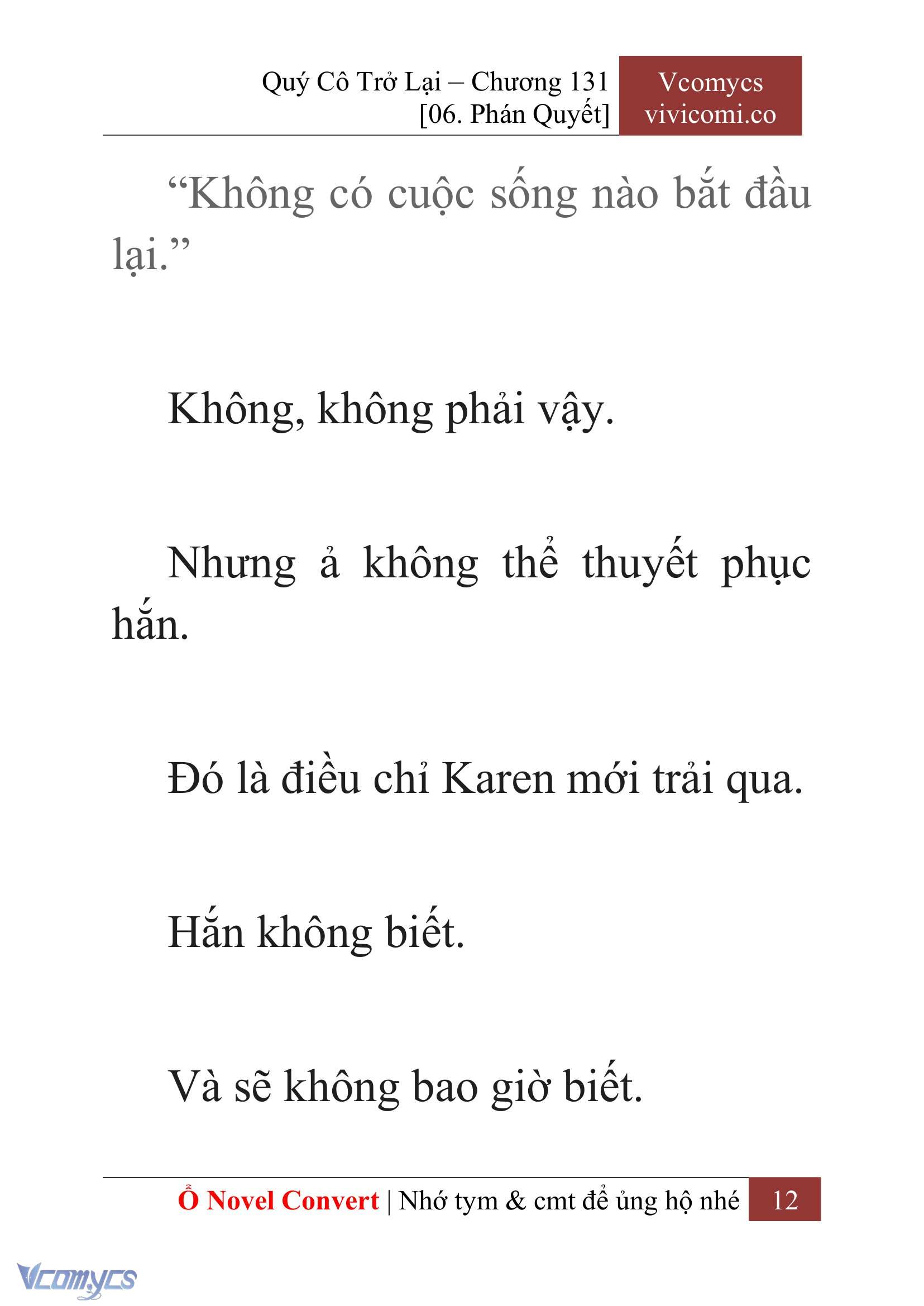 [Novel] Quý Cô Trở Lại Chapter 131 - Trang 15