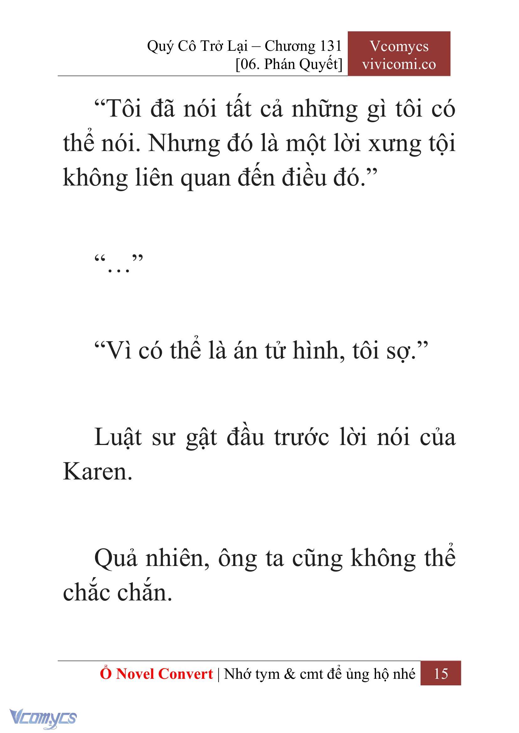 [Novel] Quý Cô Trở Lại Chapter 131 - Trang 18
