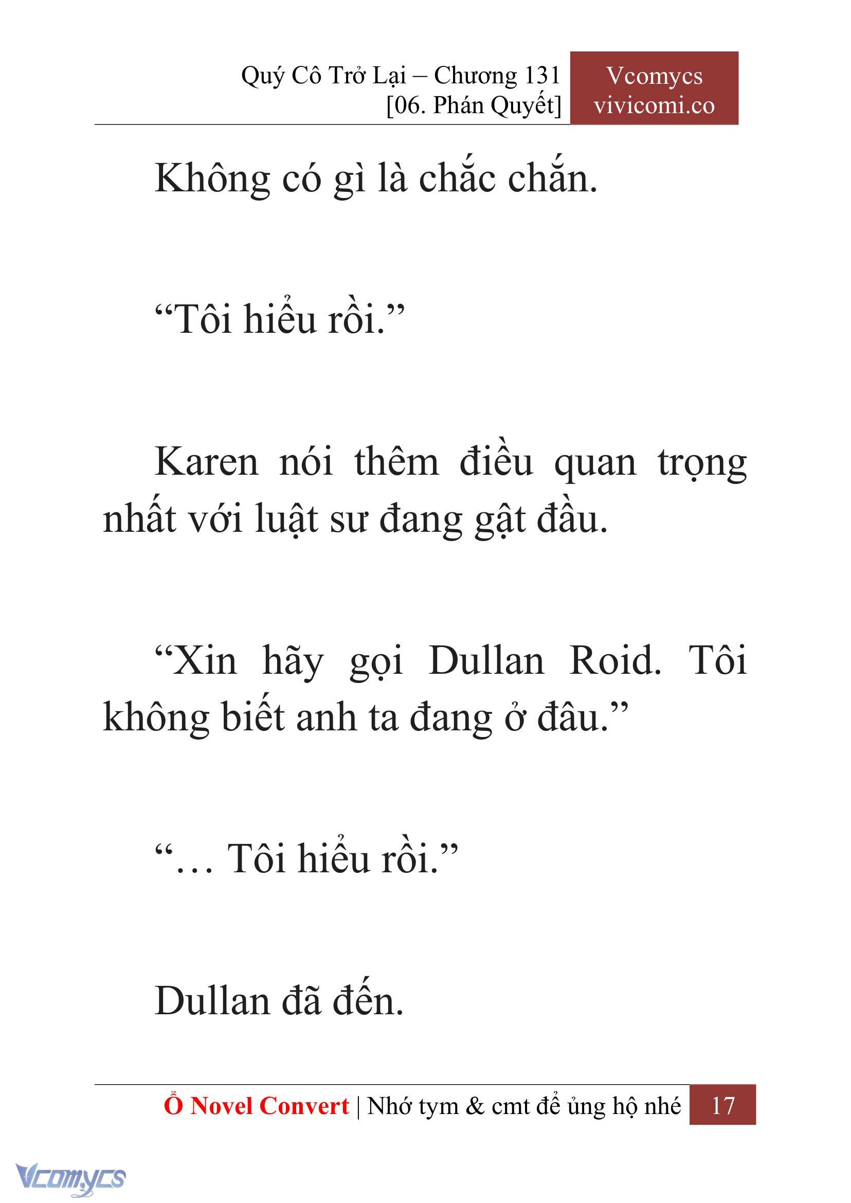 [Novel] Quý Cô Trở Lại Chapter 131 - Trang 20