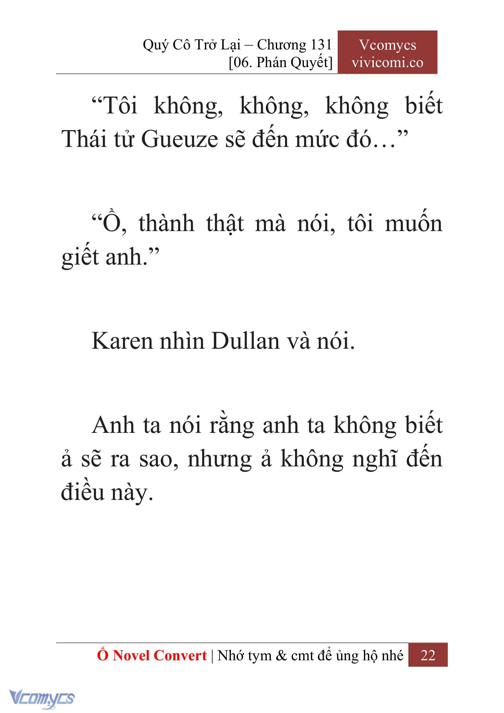 [Novel] Quý Cô Trở Lại Chapter 131 - Trang 25