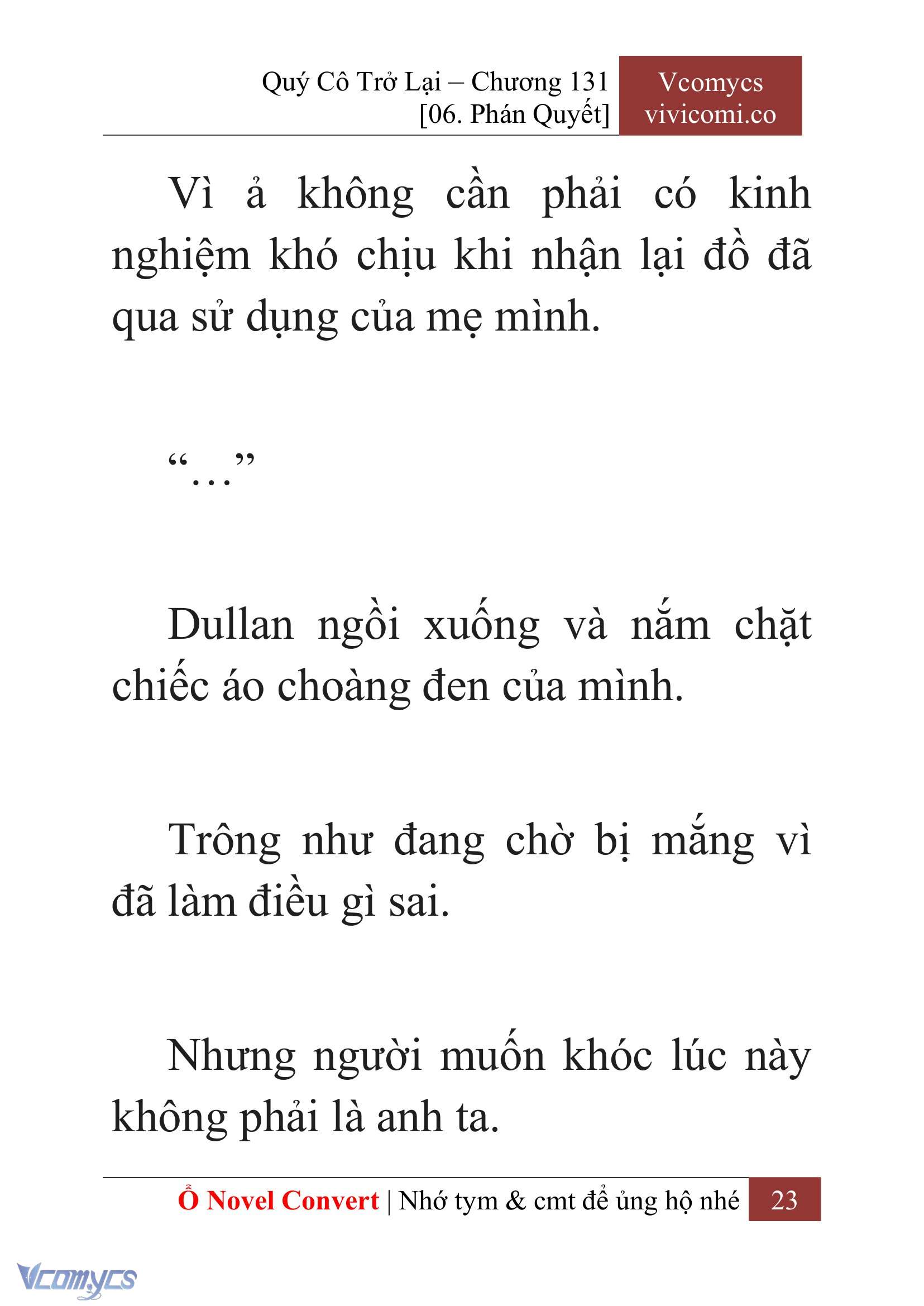 [Novel] Quý Cô Trở Lại Chapter 131 - Trang 26