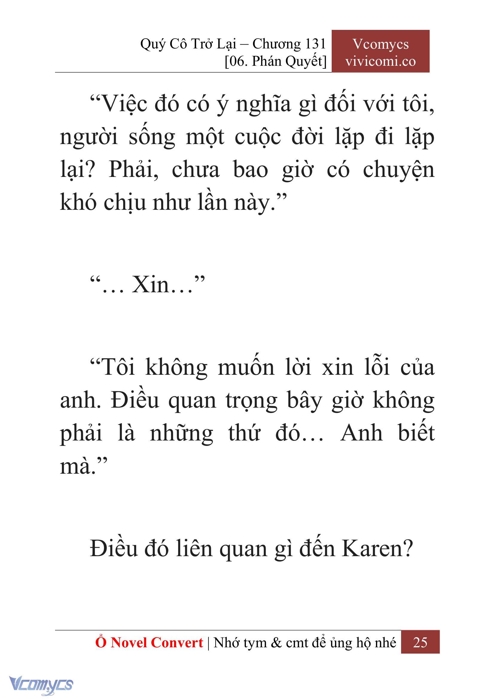 [Novel] Quý Cô Trở Lại Chapter 131 - Trang 28