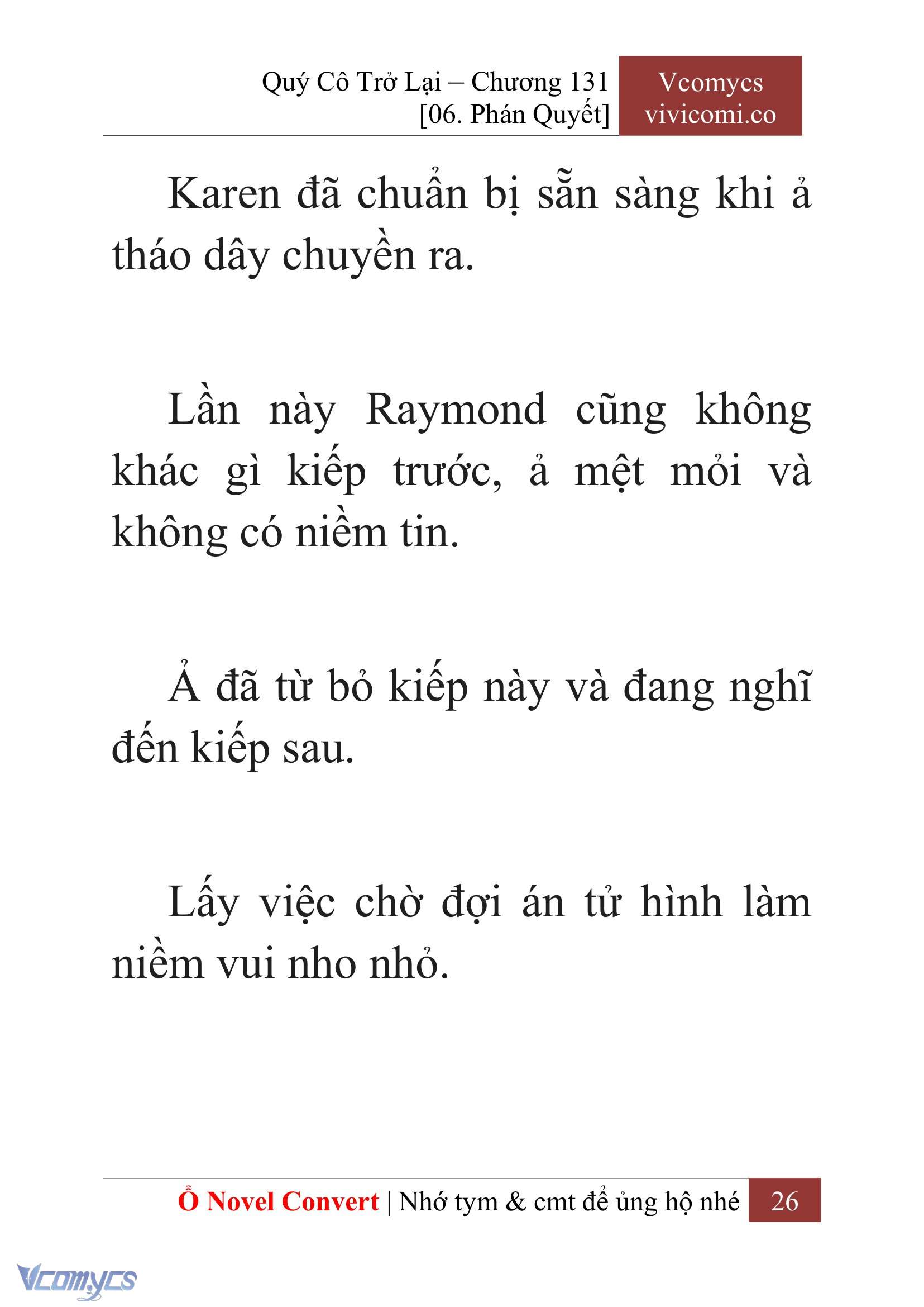 [Novel] Quý Cô Trở Lại Chapter 131 - Trang 29